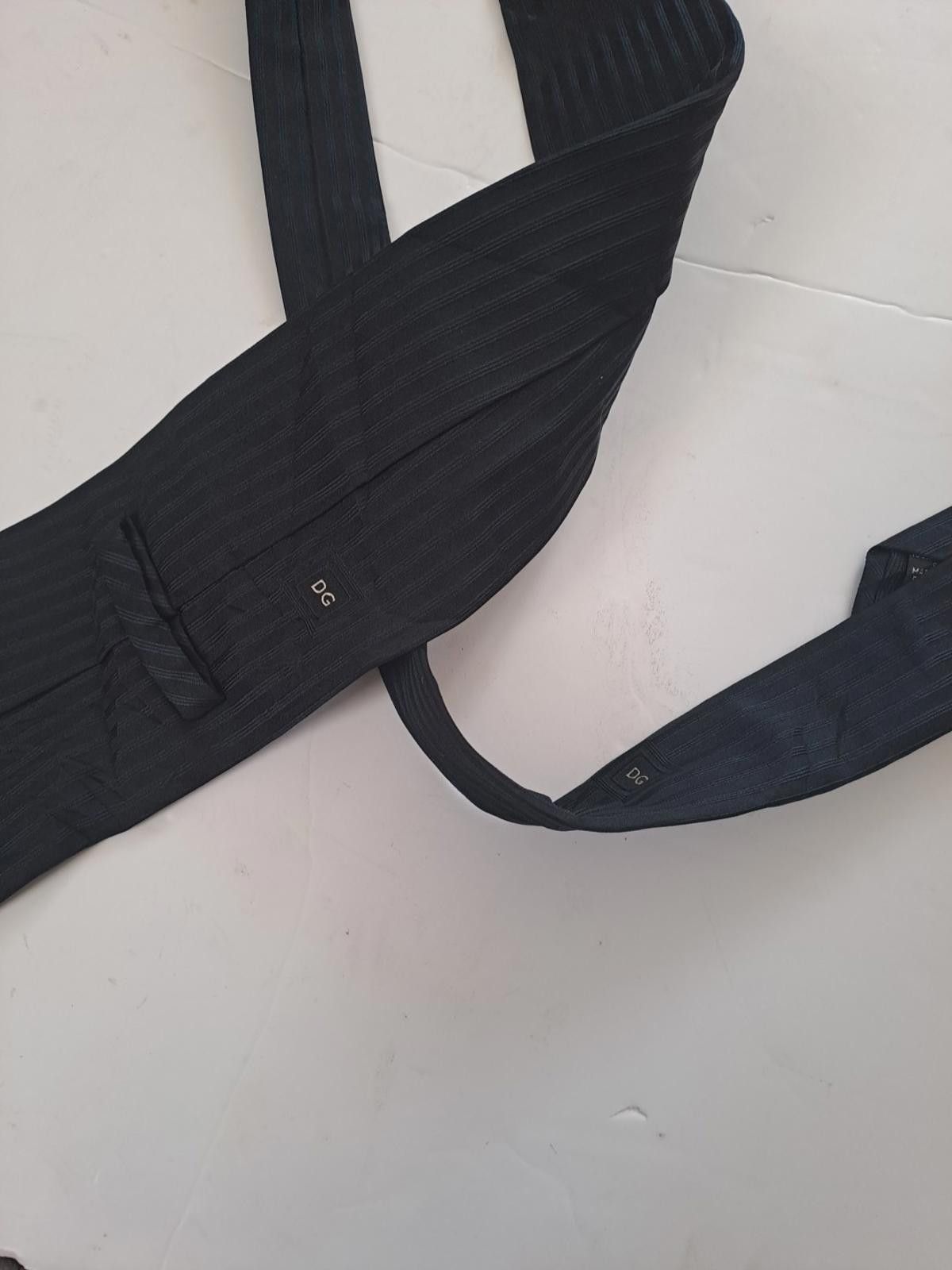 Dolce & Gabbana Dolce Gabbana Cravatte Black Striped Silk Tie Made In Italy Size ONE SIZE - 8 Thumbnail