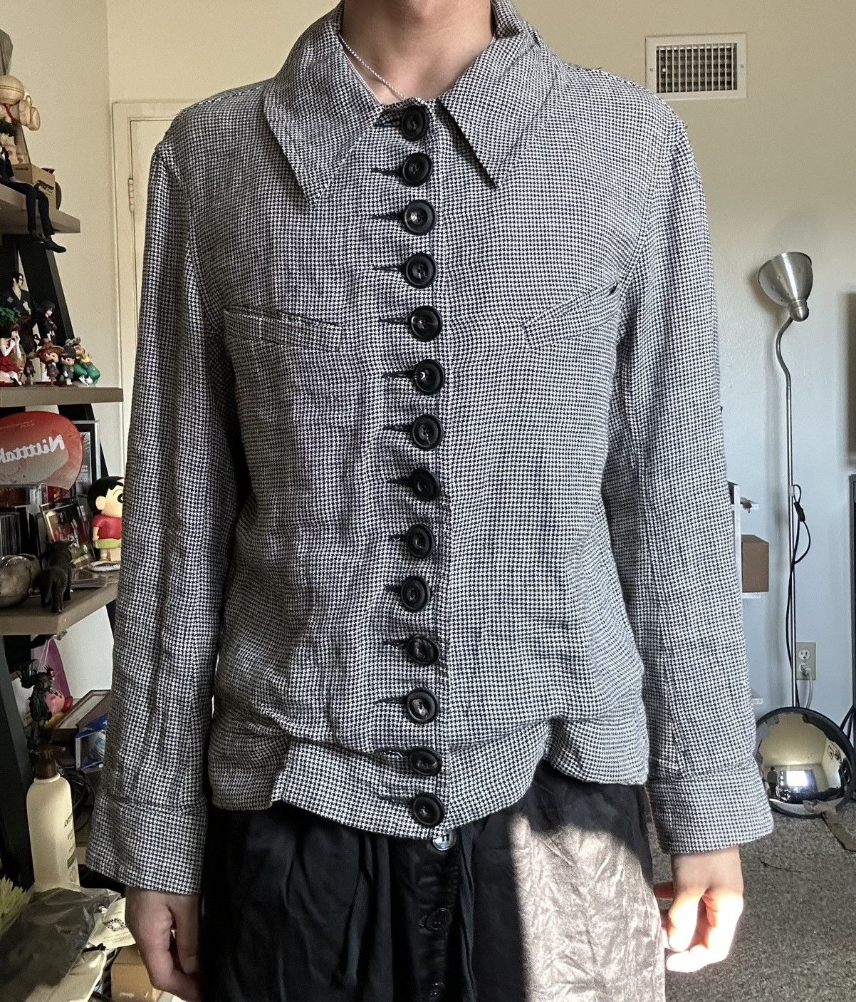 John Alexander Skelton John Alexander Skelton Houndstooth Jacket 