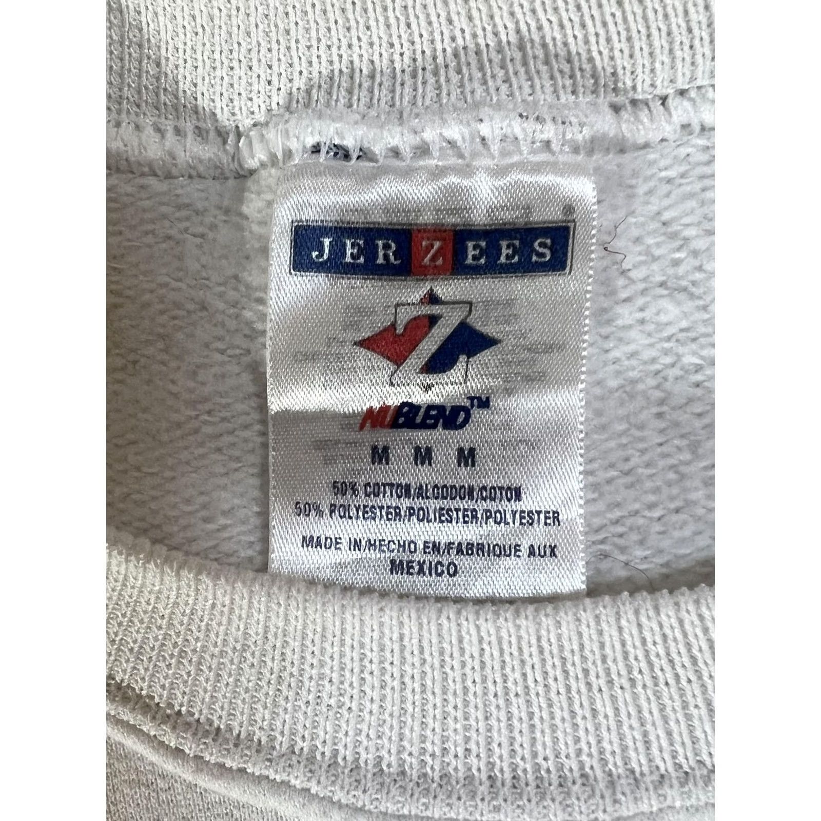Jerzees VINTAGE Dick Clark American Bandstand Sweatshirt Mens M White Crewneck 90s Music Cotton Polyester Jerzees NuBlend Graphics Pullover Size US M / EU 48-50 / 2 - 3 Thumbnail