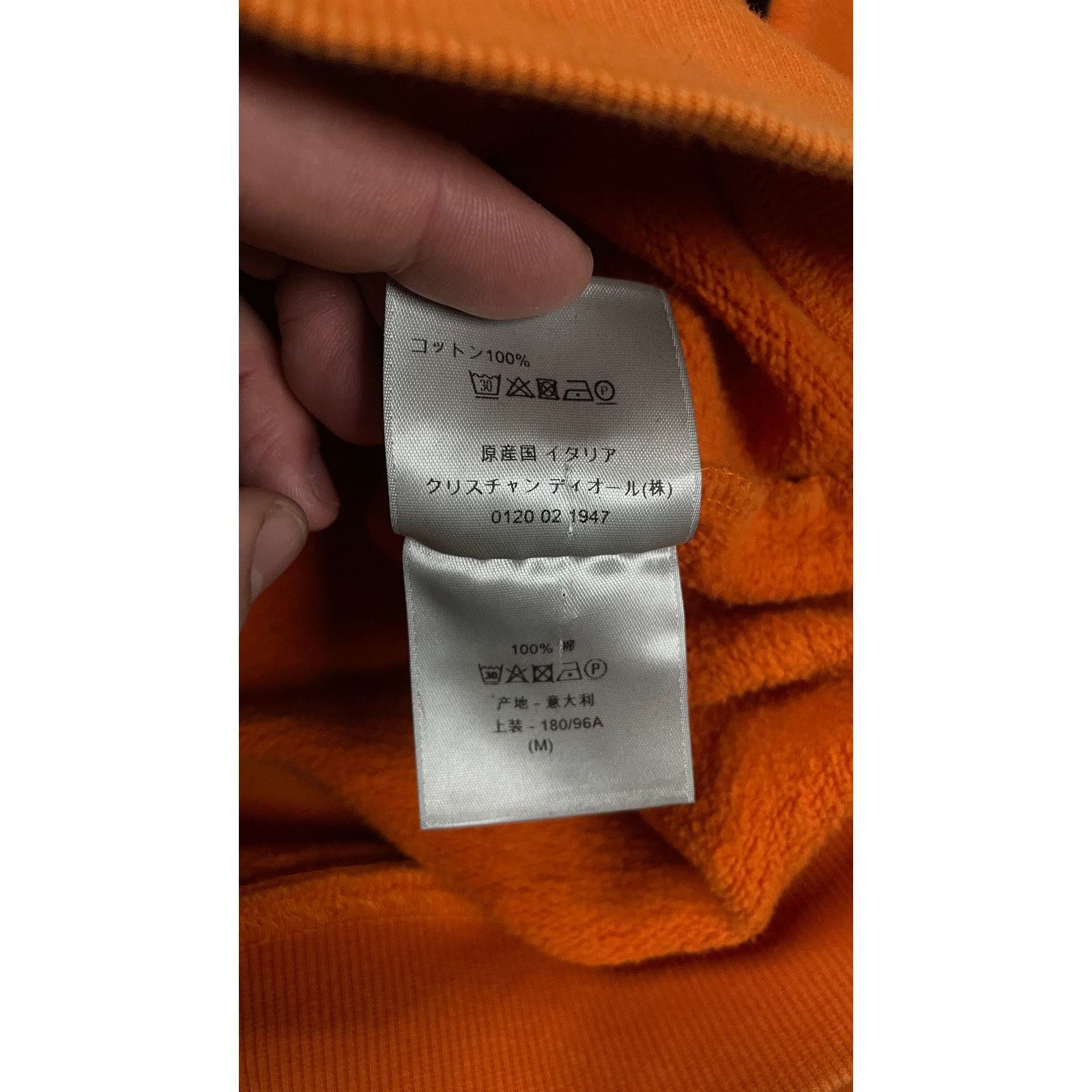 Dior Dior CD Logo Hoodie Orange Used Medium Size US M / EU 48-50 / 2 - 4 Thumbnail