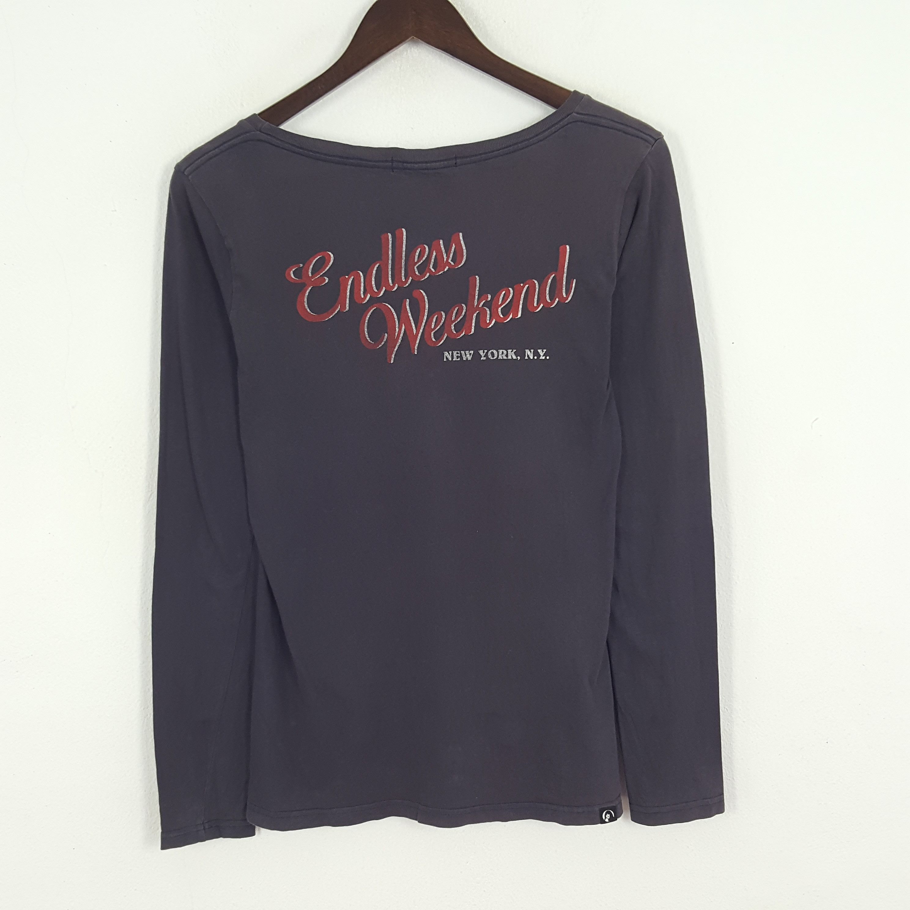 Hysteric Glamour × Vintage Vintage Hysteric Glamour Endless Weekend Long Sleeve Tshirt Size S / US 4 / IT 40 - 3 Thumbnail