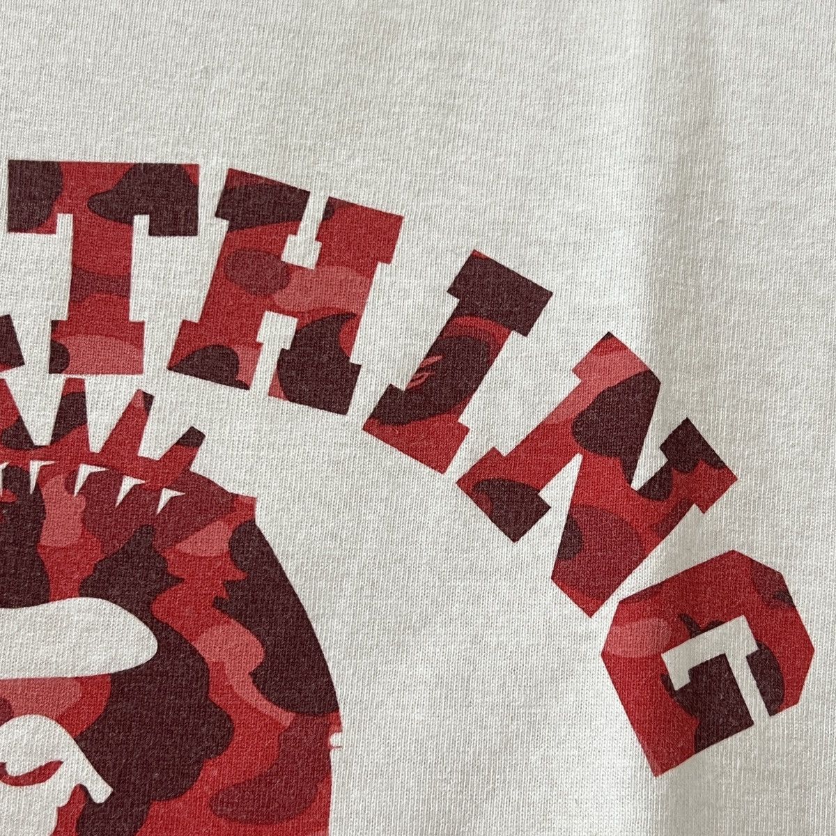 Bape Bape OG red camo college tee Size US L / EU 52-54 / 3 - 9 Thumbnail
