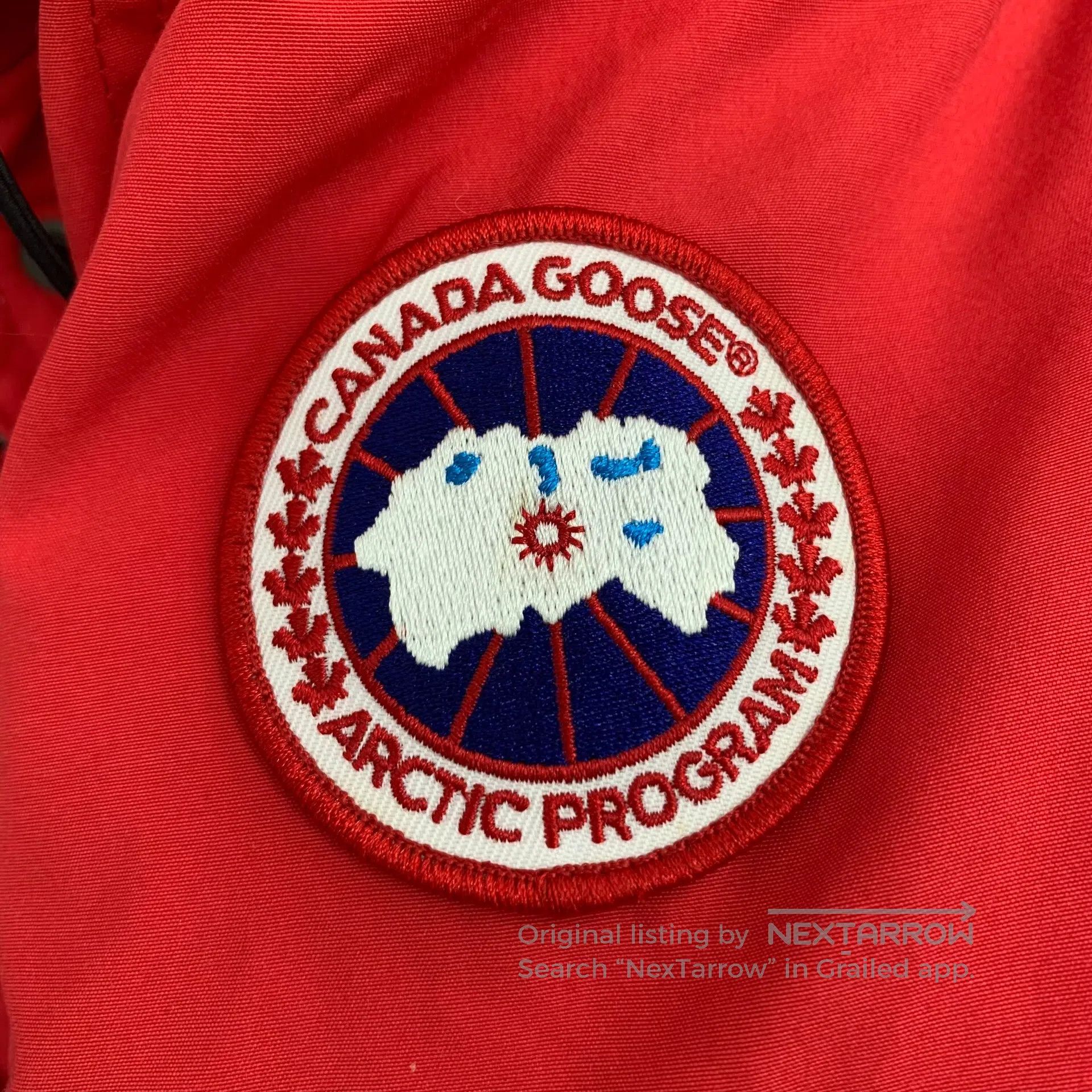 Canada Goose Canada Goose Red logo printed hooded long-sleeve down jack Size US S / EU 44-46 / 1 - 5 Thumbnail