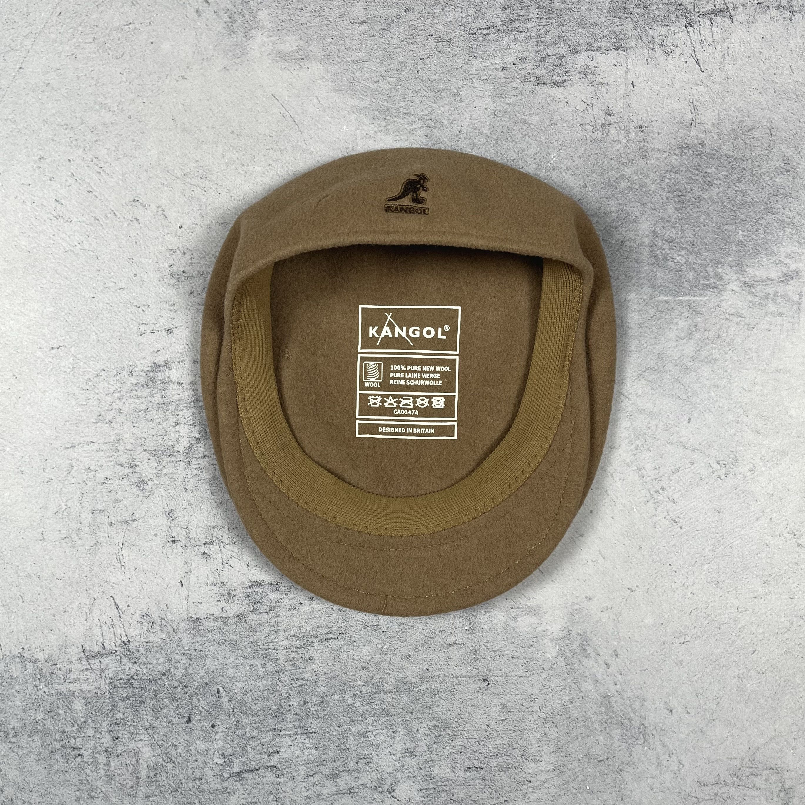 Kangol Ladies Kangol 100% Wool Flat Cap Beige Size ONE SIZE - 1 Thumbnail