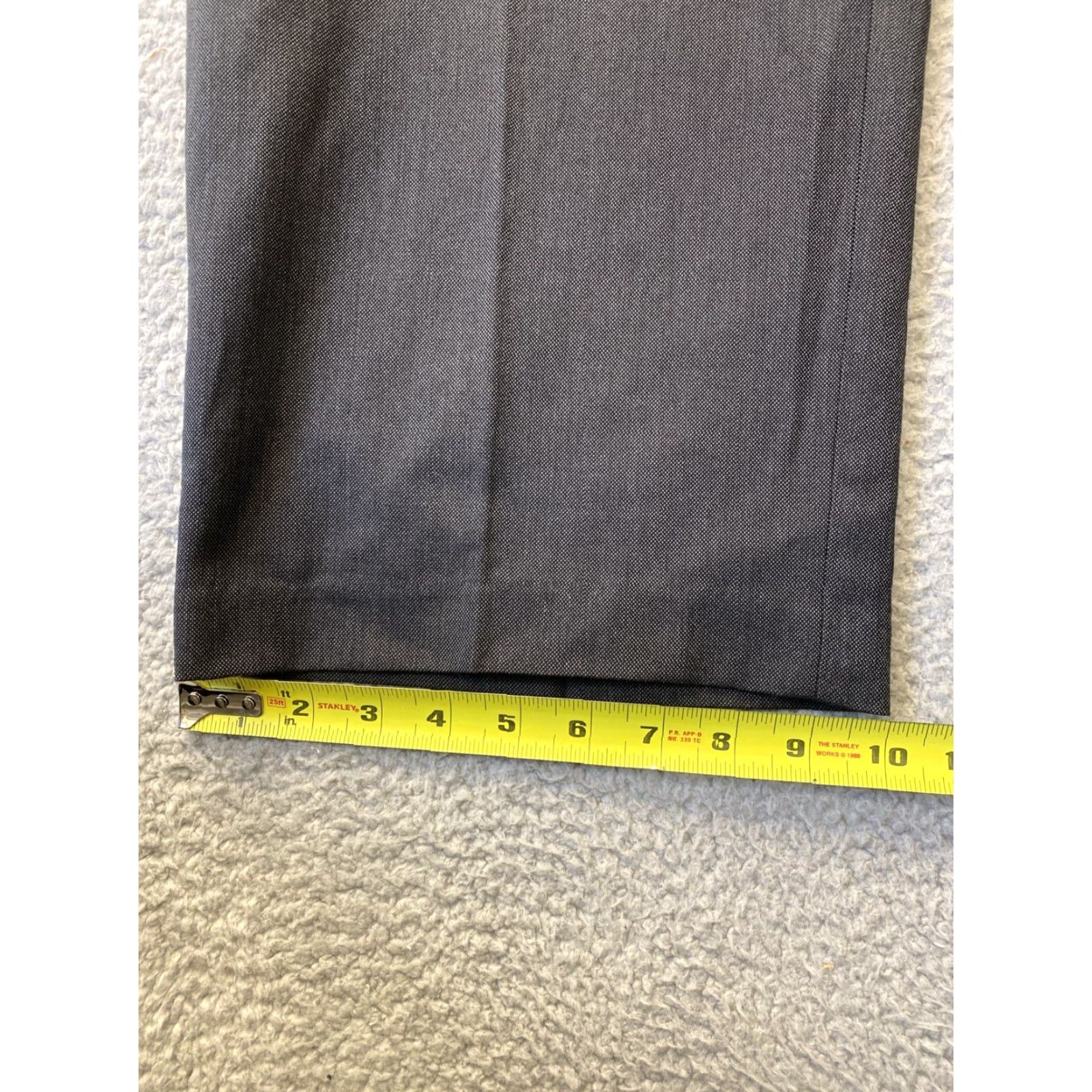 Nautica VINTAGE Nautica Dress Pants Mens 42x32 Gray Pleated Straight Business Casual Formal City Preppy Size US 42 / EU 58 - 7 Thumbnail