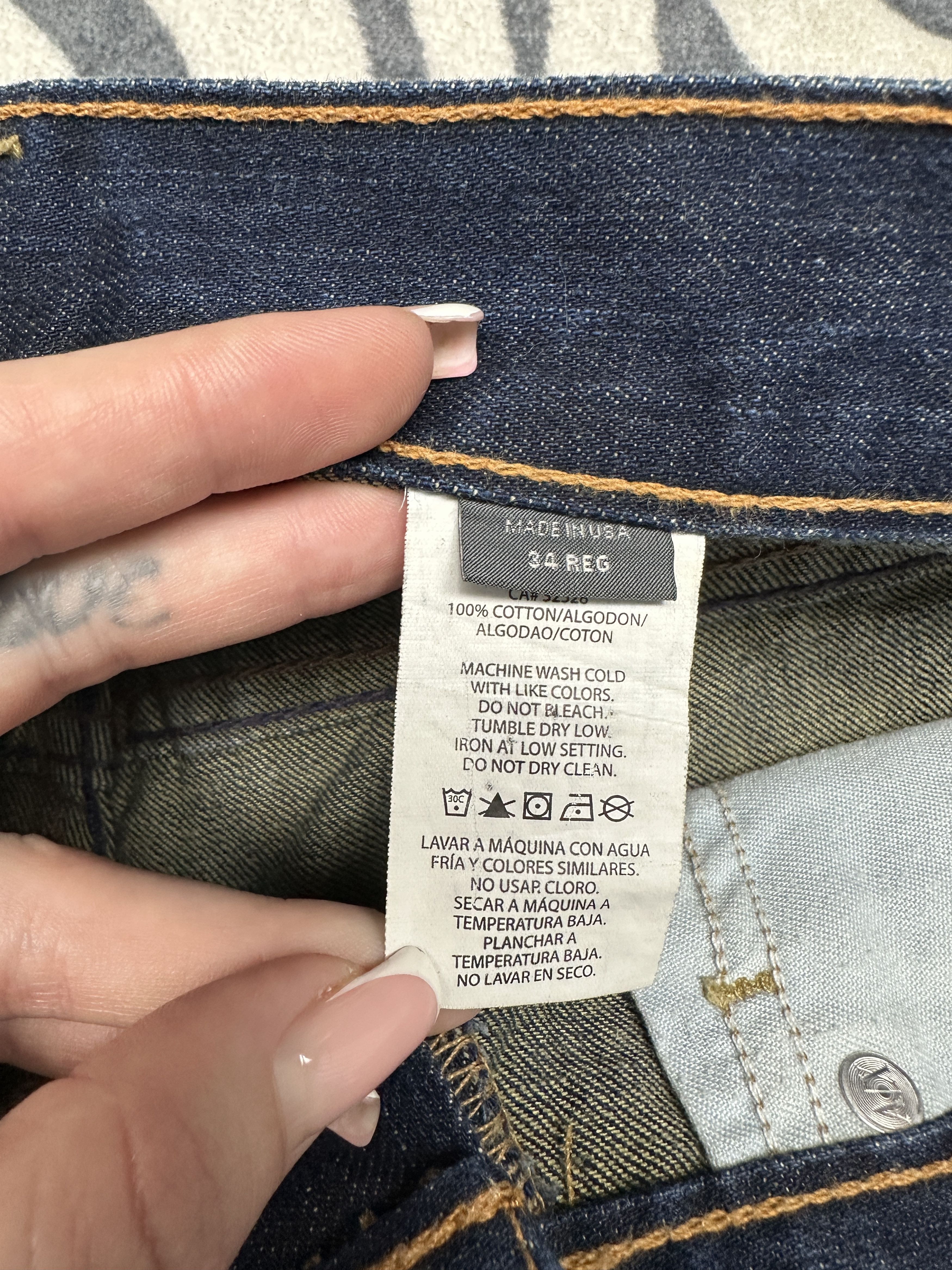 Armani Exchange Armani Exchange Mens Salvage Denim Pants Jeans Size US 34 / EU 50 - 9 Thumbnail