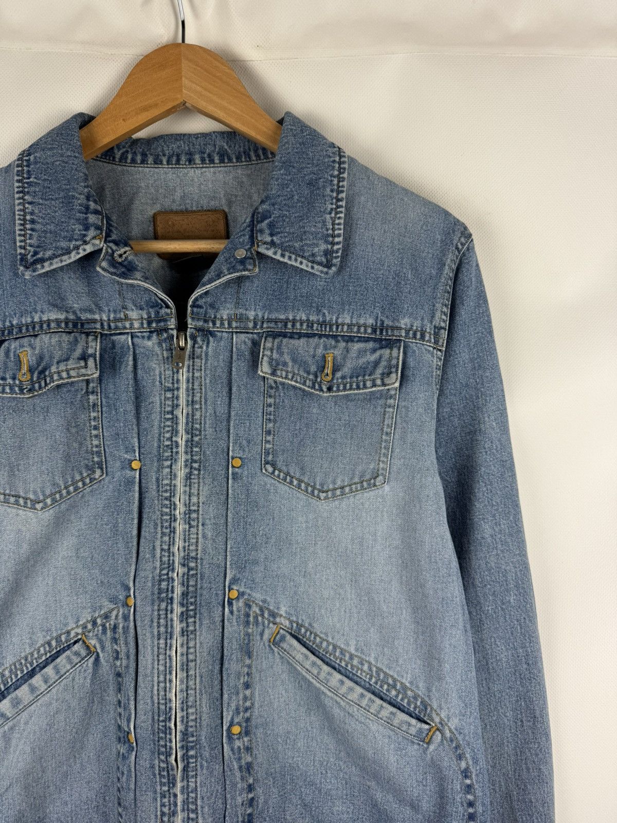 Ralph Lauren Ralph Lauren Jeans Co Vintage Denim Full Zip Western Jacket Size L / US 10 / IT 46 - 5 Thumbnail