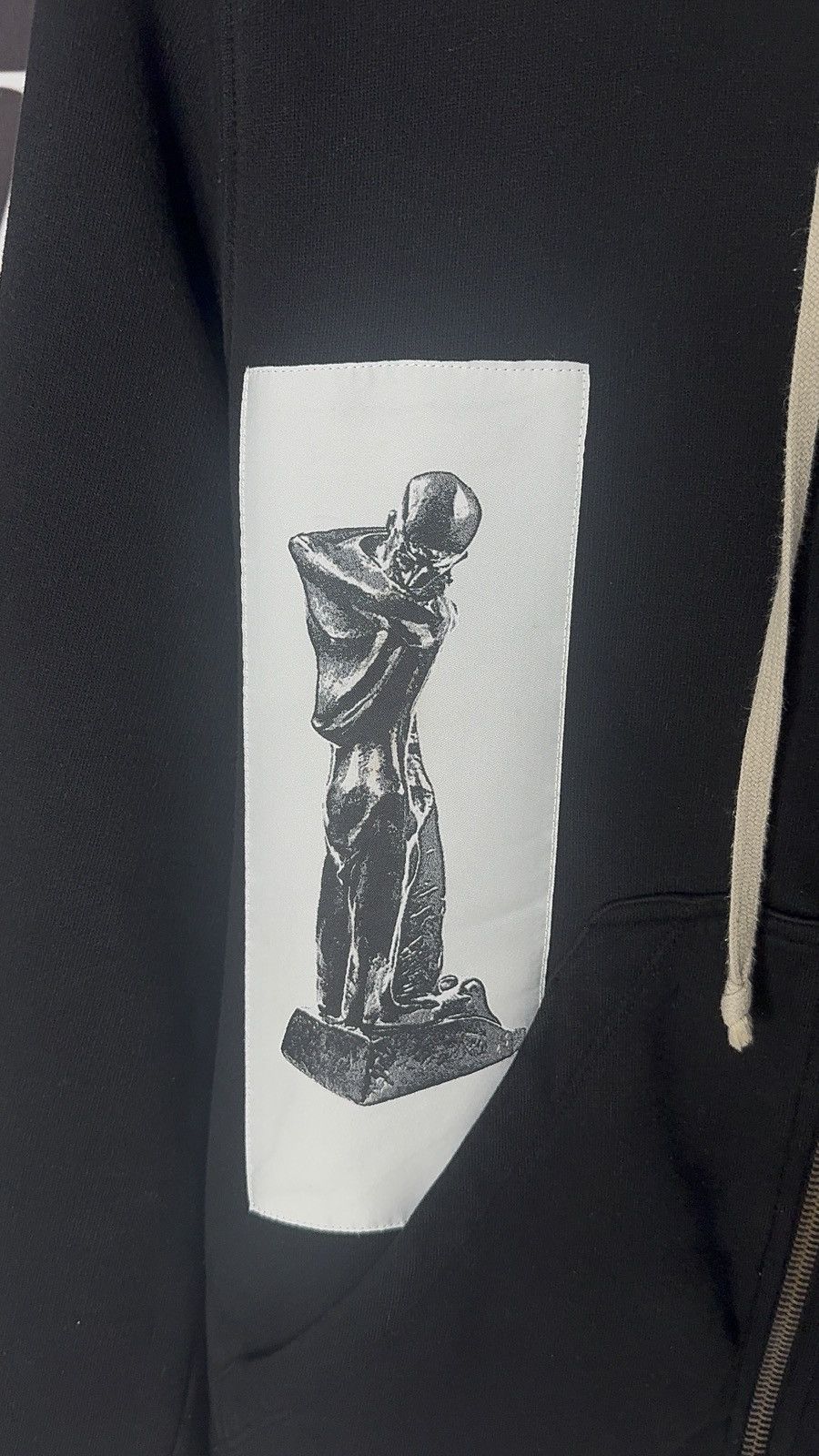 Rick Owens ✅ Rick Owens 2016 Patch Zip Hoodie Black Size US L / EU 52-54 / 3 - 3 Thumbnail