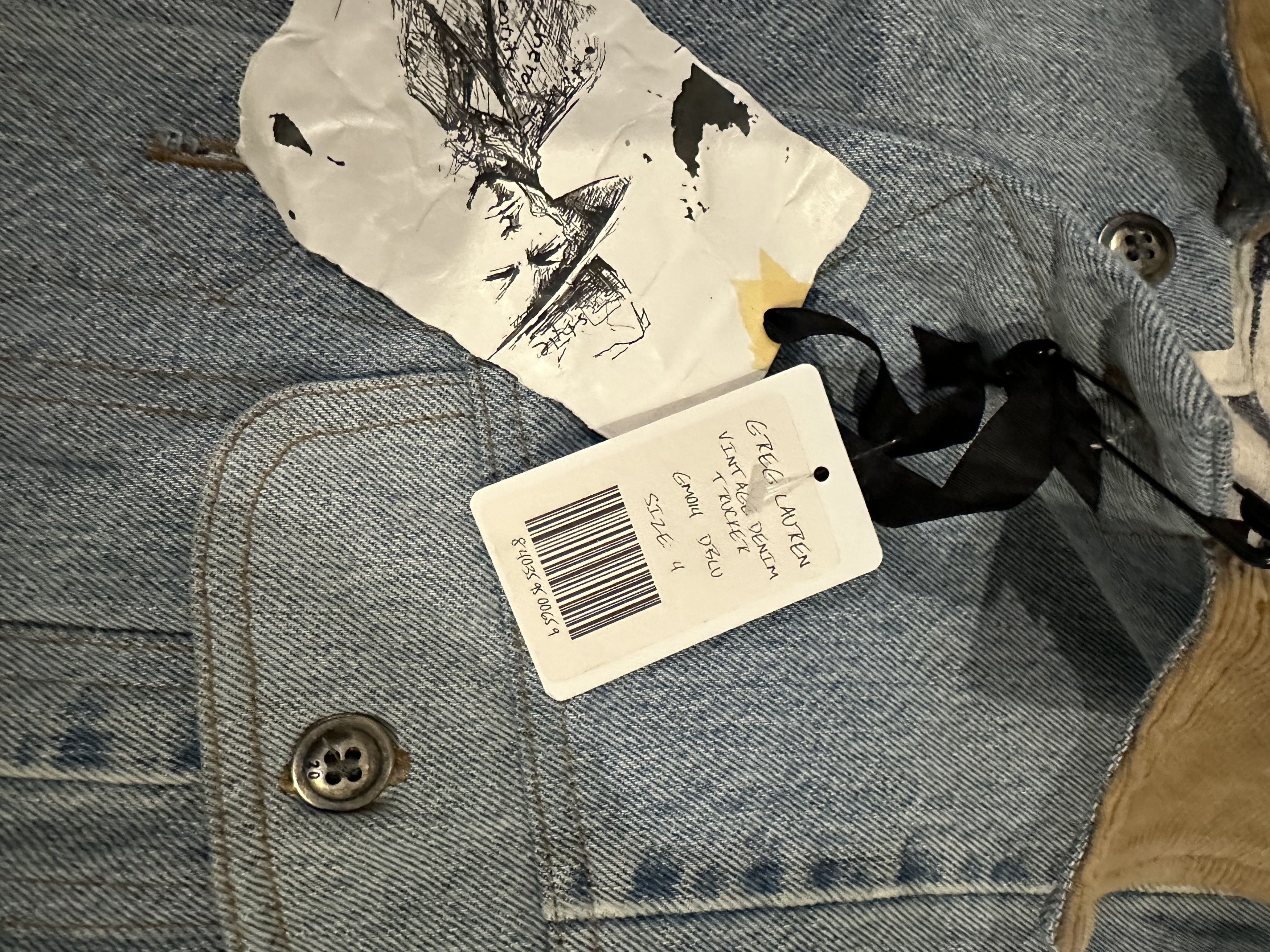 Greg Lauren Vintage denim trucker Size US XL / EU 56 / 4 - 3 Thumbnail