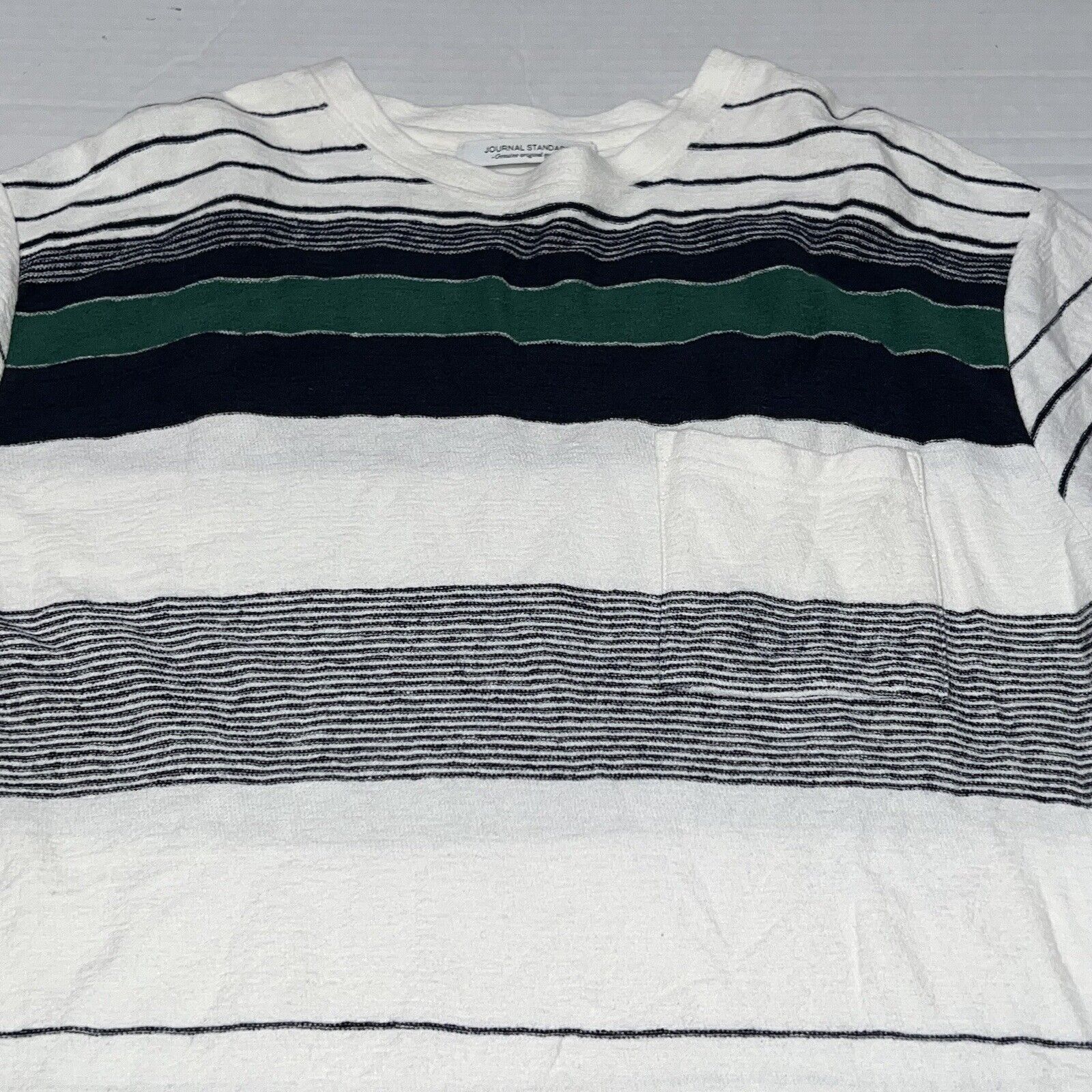 Journal Standard Japanese JOURNAL STANDARD Striped Pocket Shirt Men’s Medium Size US M / EU 48-50 / 2 - 2 Thumbnail