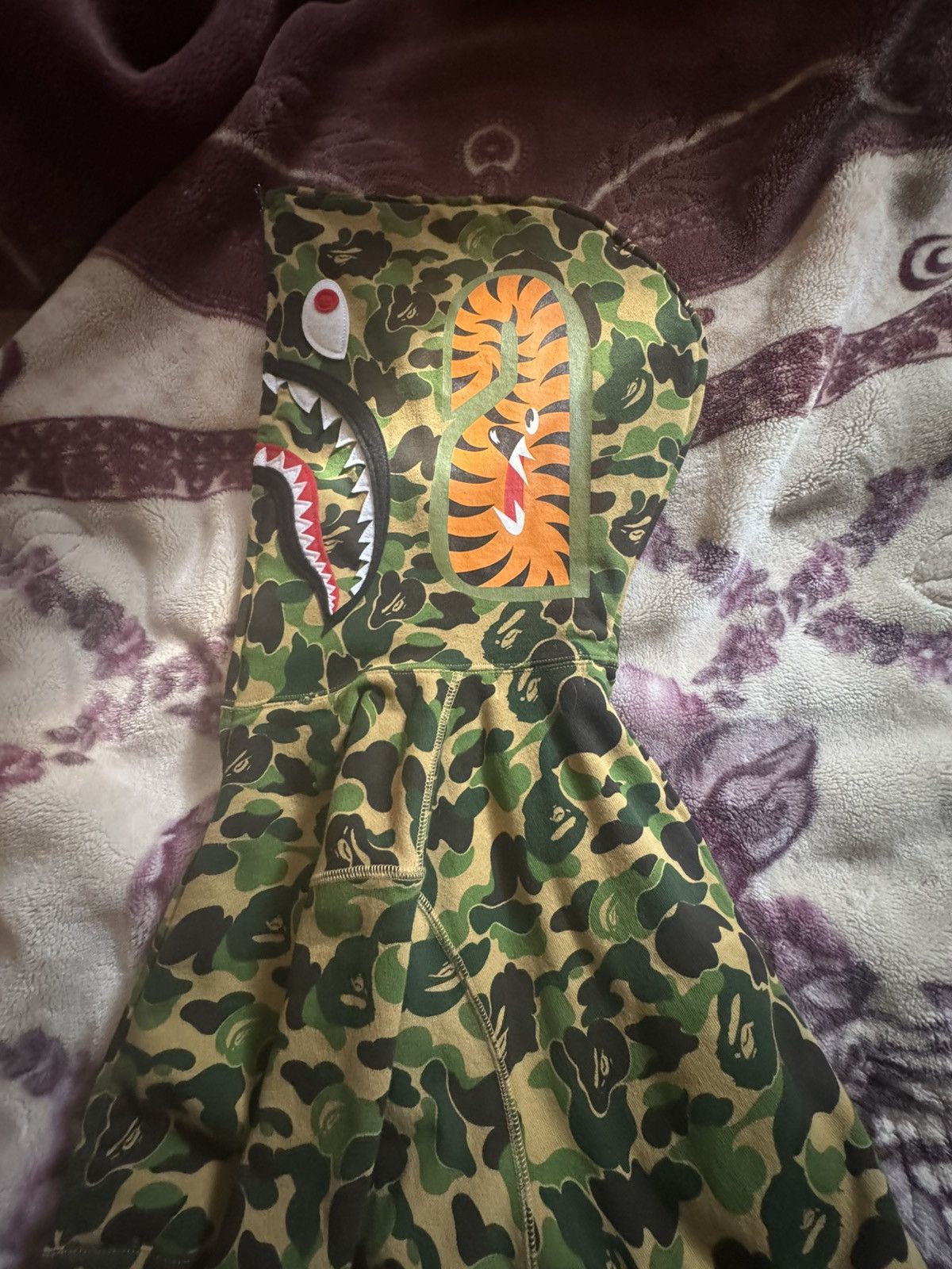 Bape ABC CAMO SEPARATE SHARK FULL ZIP HOODIE Size US S / EU 44-46 / 1 - 4 Thumbnail