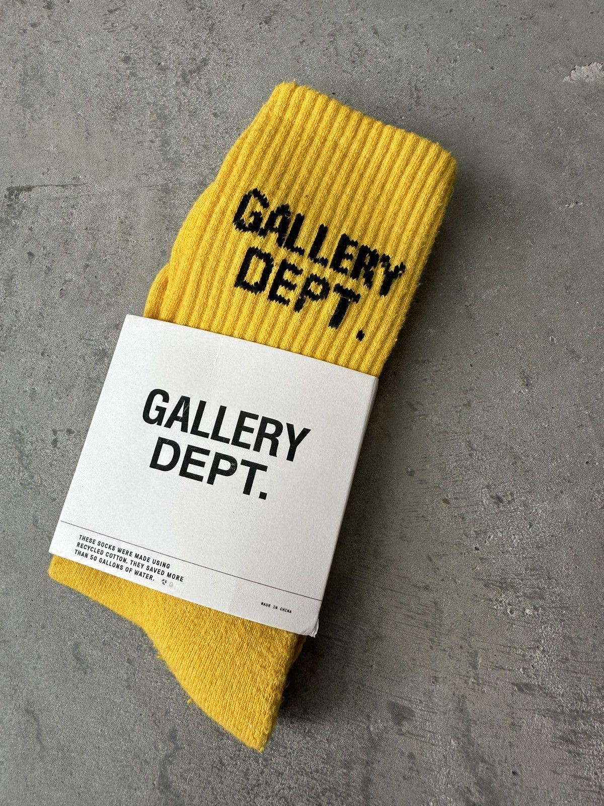 image of Gallery Dept Socks Yellow New, Men's