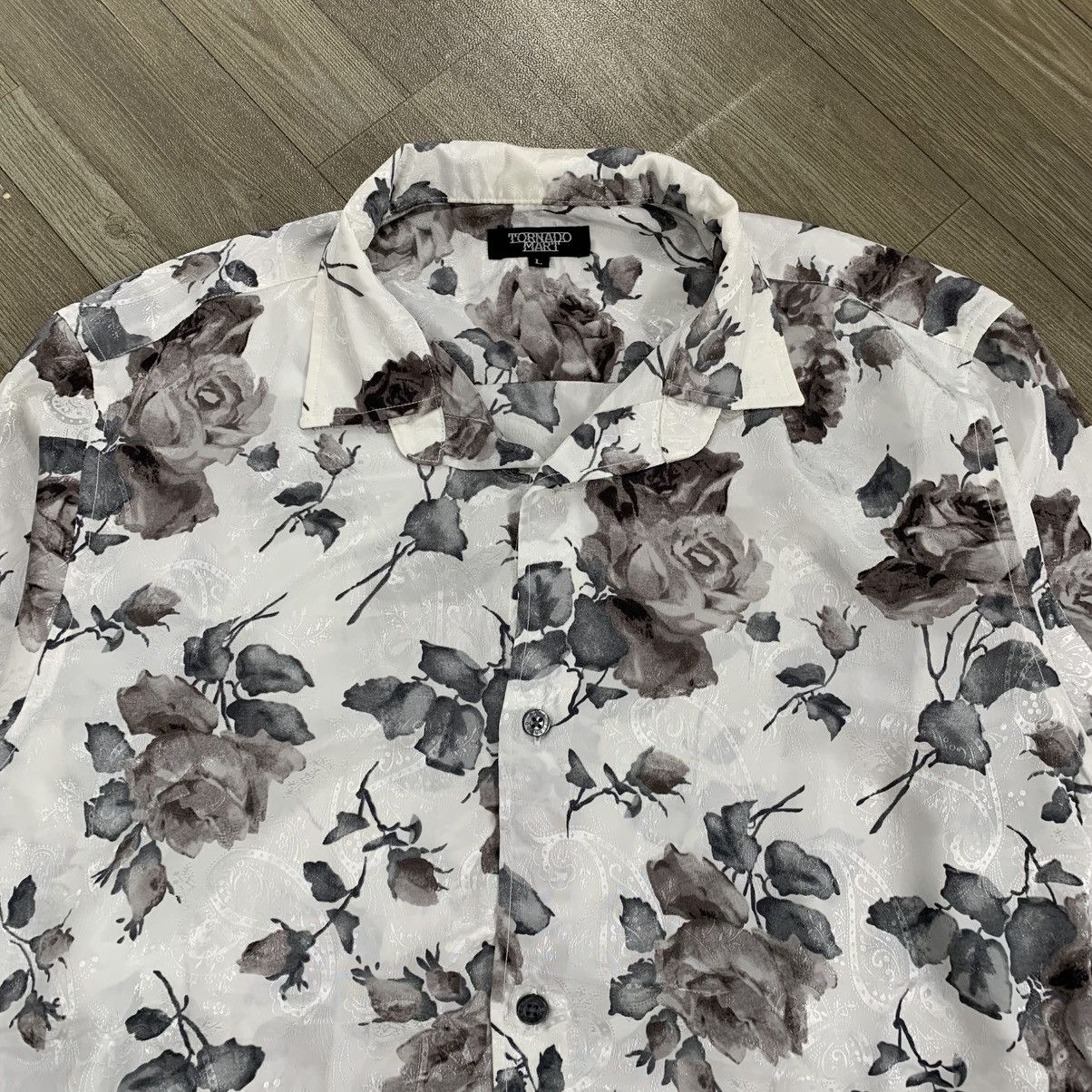 If Six Was Nine × Japanese Brand × Tornado Mart Tornado Mart Paisley Flower Shirt Size US L / EU 52-54 / 3 - 4 Thumbnail