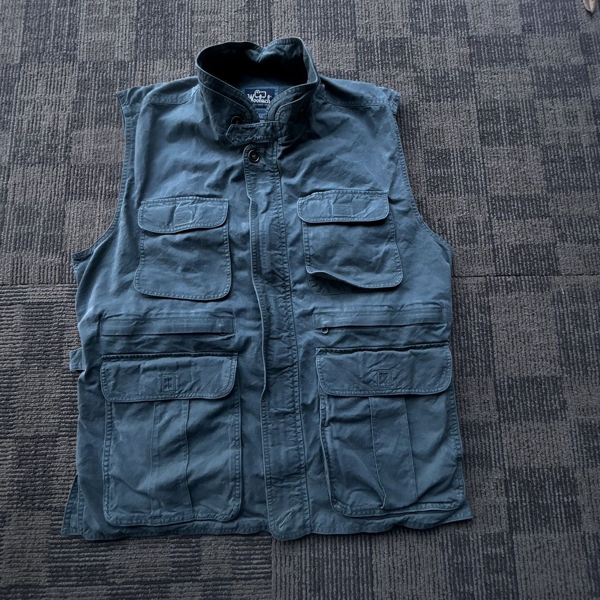 Woolrich Woolen Mills Vtg Woolrich Sage Green Utility Tactical Vest Jacket Size US L / EU 52-54 / 3 - 1 Thumbnail