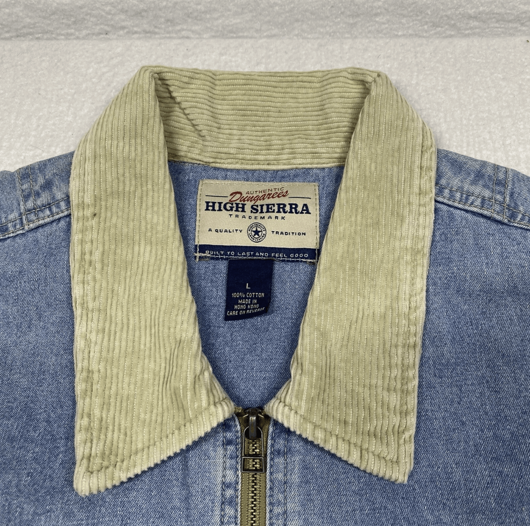 High Sierra Vintage High Sierra Mens Large Denim Jacket Corduroy Chore Size US L / EU 52-54 / 3 - 3 Thumbnail