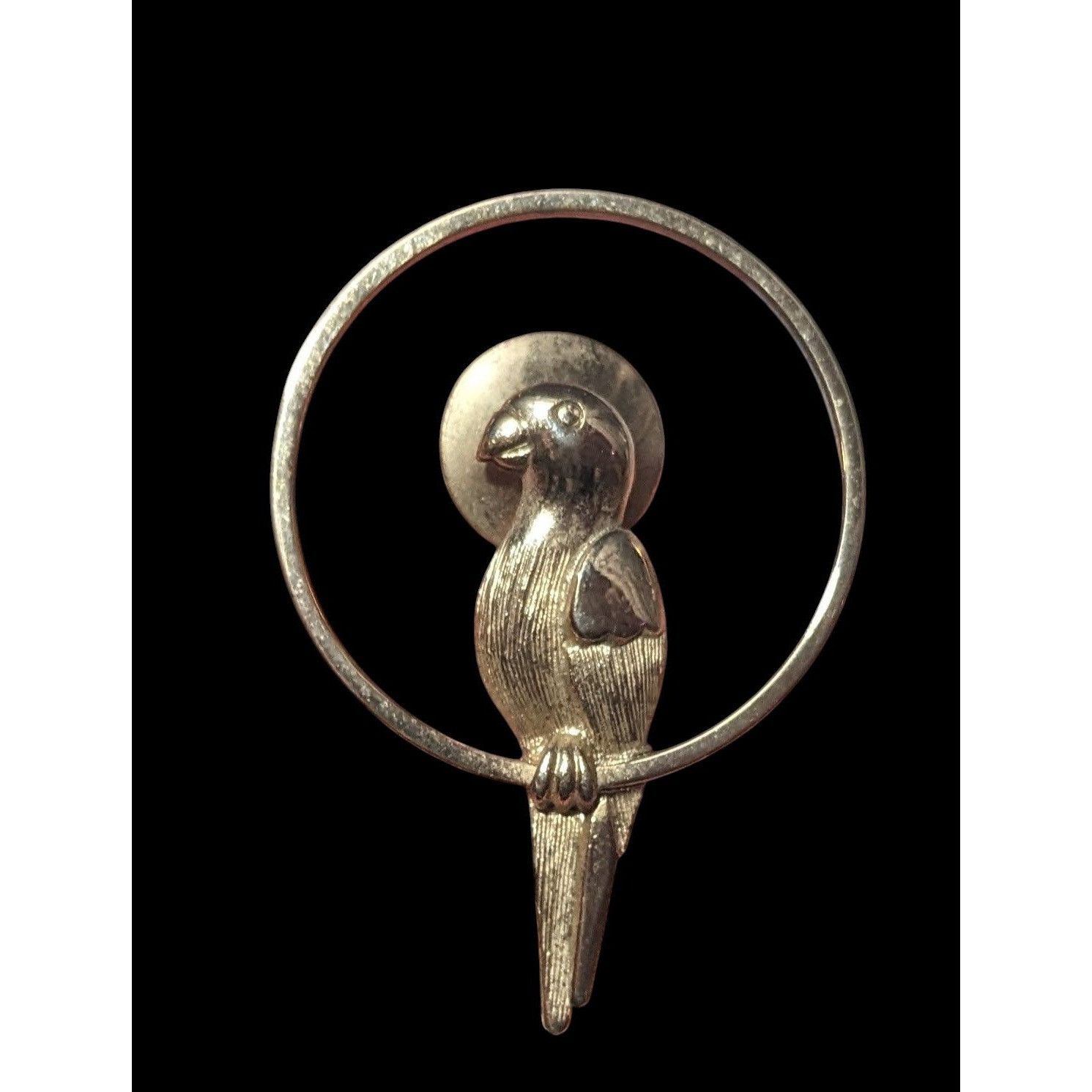 Other Vintage Avon Pretty Polly Sitting Parrot Gold Tone Brooch Size ONE SIZE - 3 Thumbnail