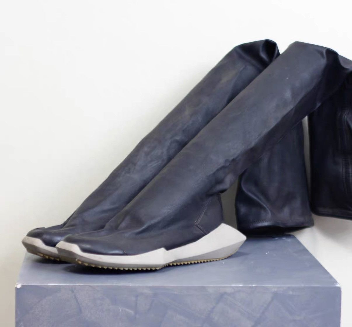 Rick Owens Collaboration Premium Lambskin Boots