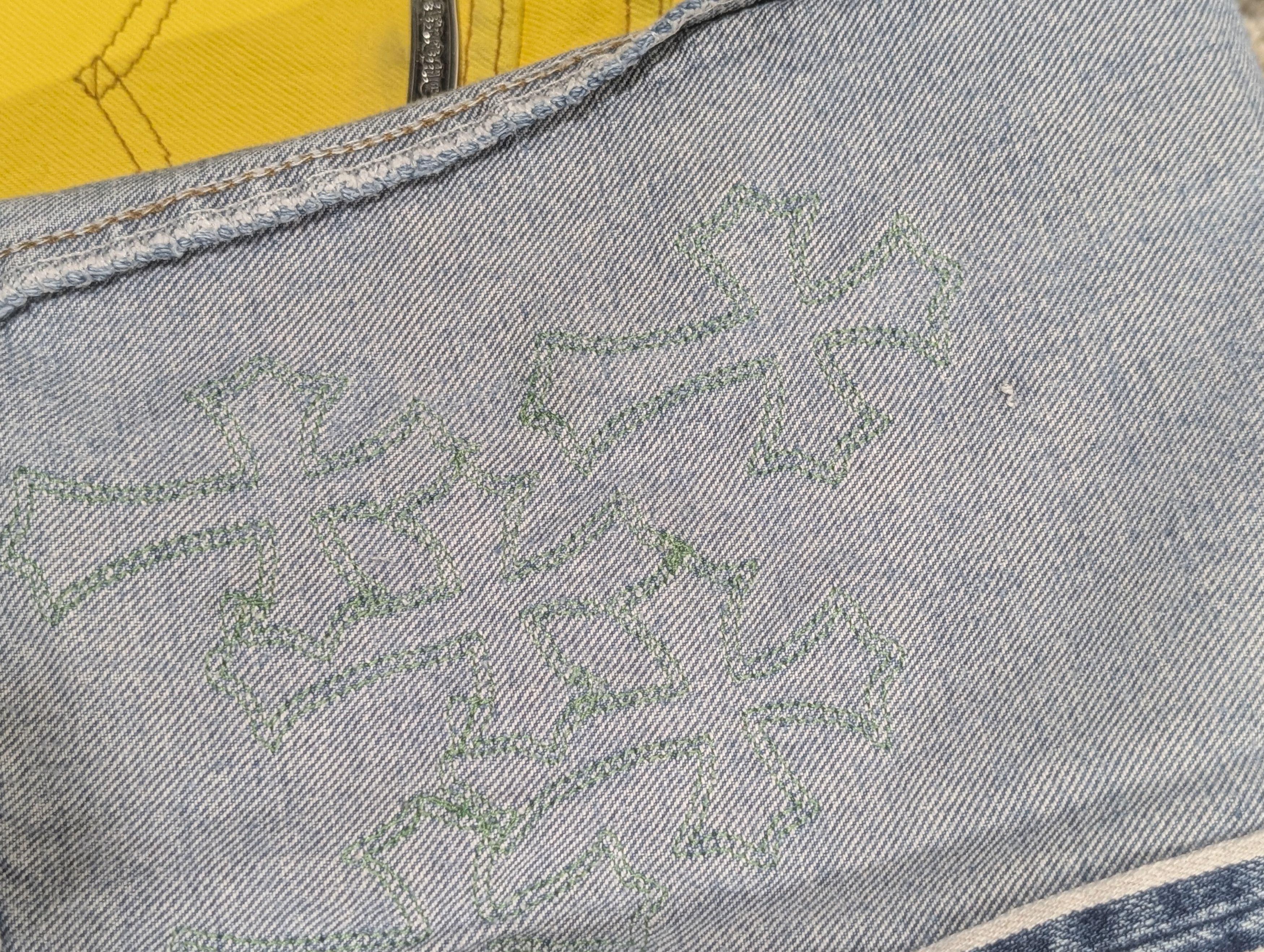 Chrome Hearts Green Alligator Cross Patch Levis 501 Jeans Size 29" - 19 Thumbnail