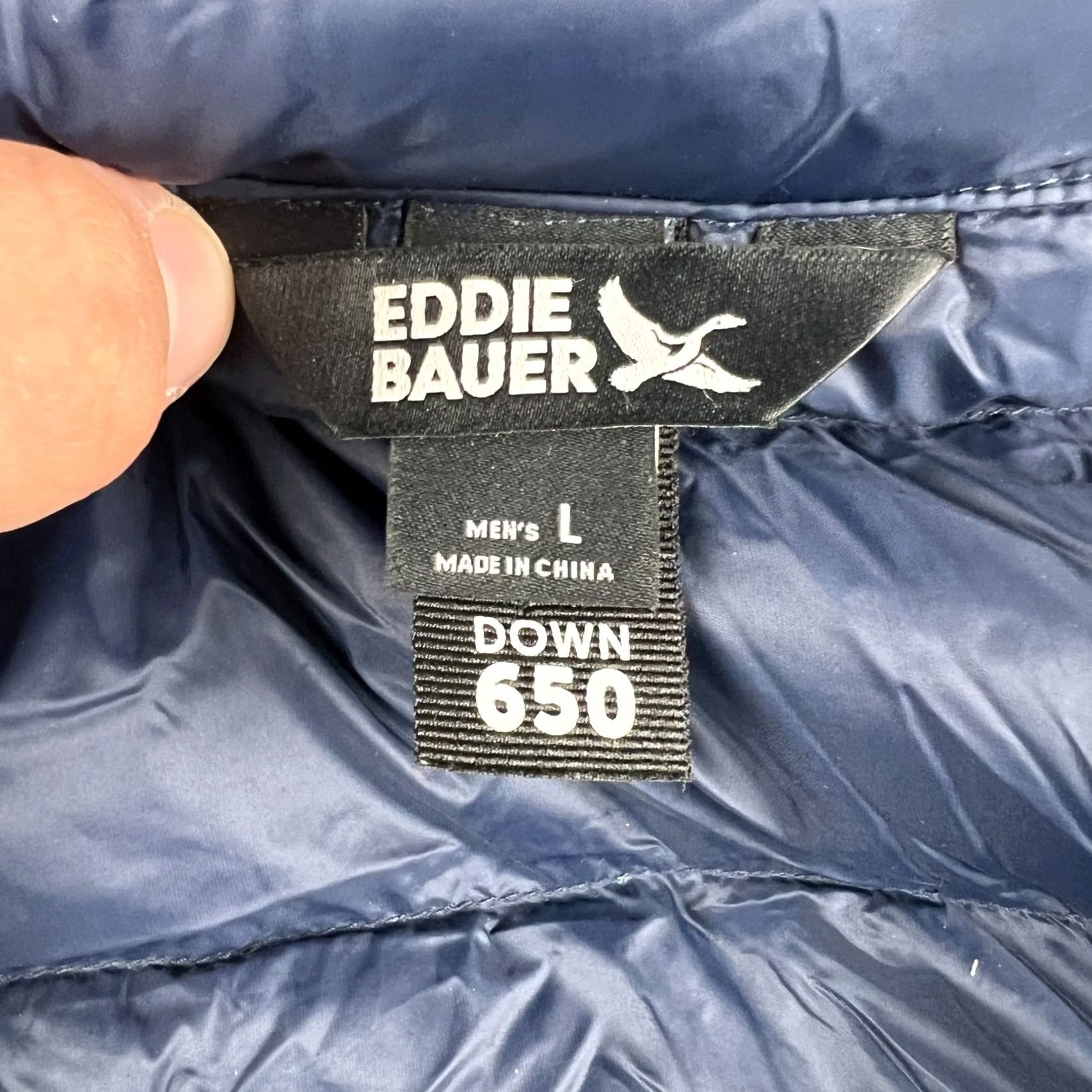 Eddie Bauer Eddie Bauer EB650 Down Puffer Vest Large Mens Blue Full Zip Quilted Jacket Size US L / EU 52-54 / 3 - 4 Thumbnail