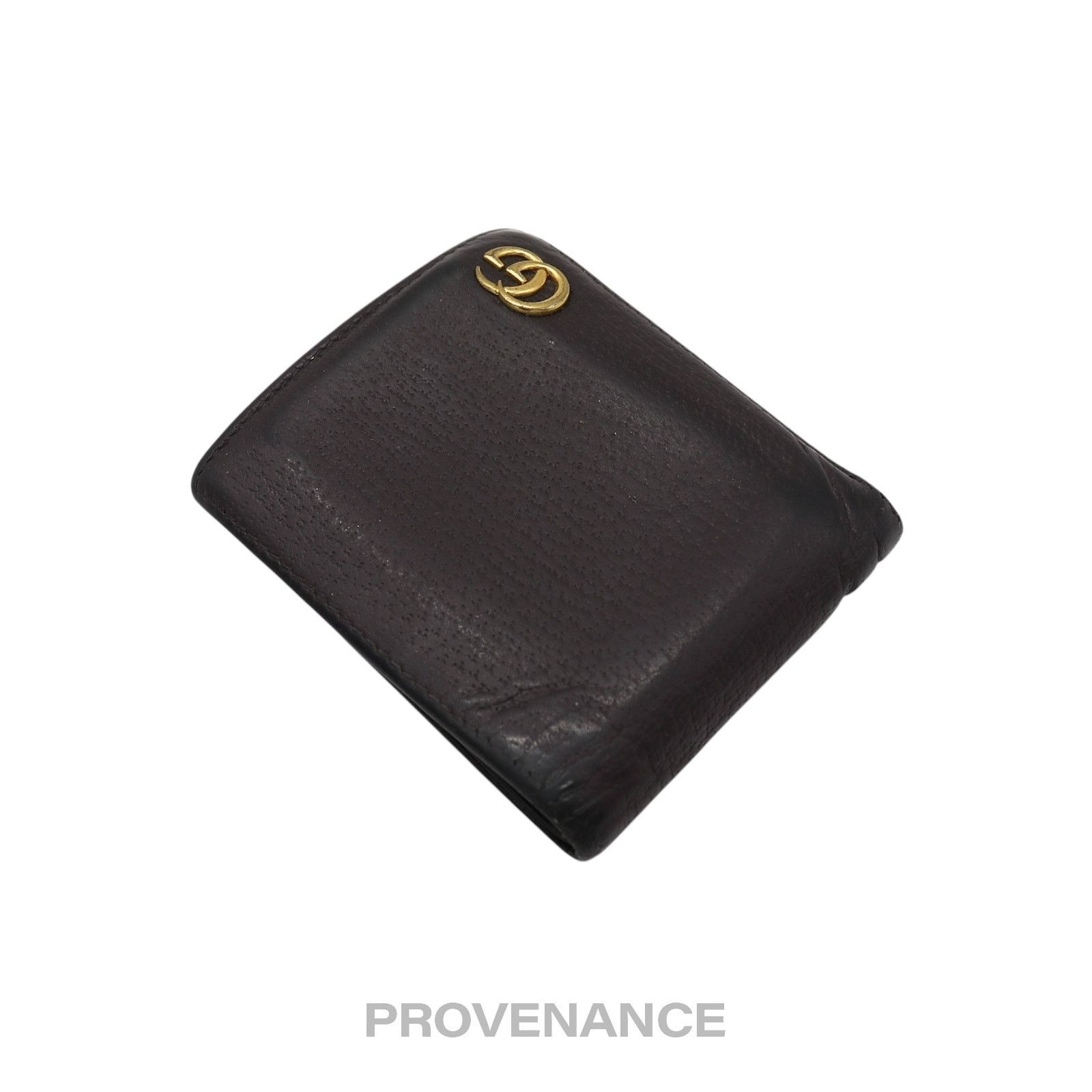 Gucci 🔴 Gucci GG Marmont Bifold Wallet - Dark Chocolate Leather Size ONE SIZE - 4 Thumbnail