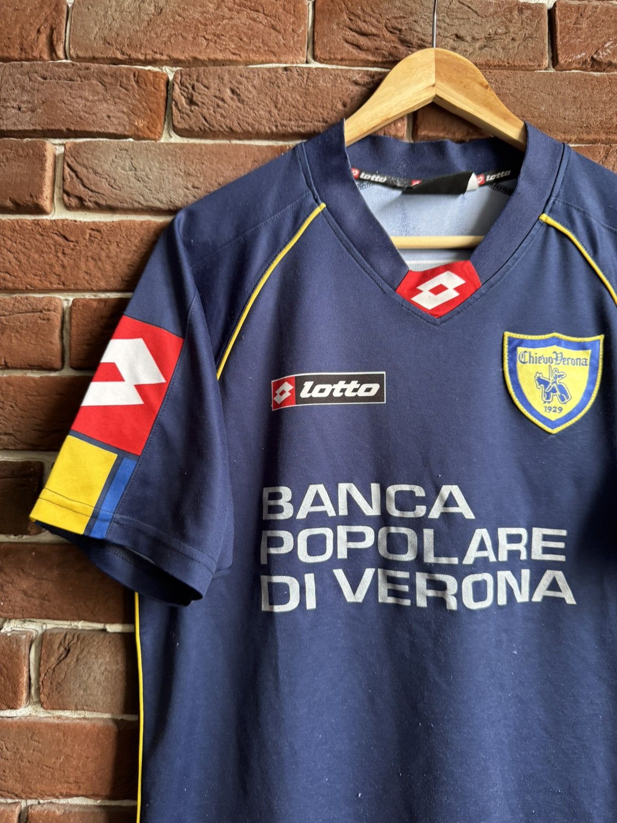 Vintage Lotto Chievo Verona vintage Italy soccer football jersey Size US S / EU 44-46 / 1 - 4 Thumbnail