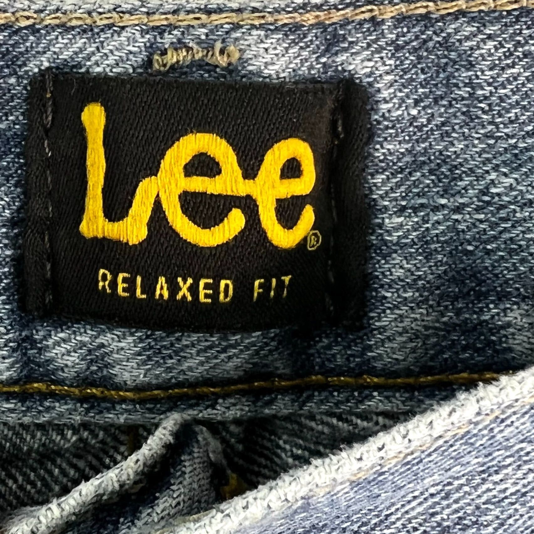 Lee Lee Jeans Mens Relaxed Fit High Rise Flat Front Blue Denim Size 38x30 5-Pocket Button Closure Belt Loops Vintage No Size US 38 / EU 54 - 5 Thumbnail