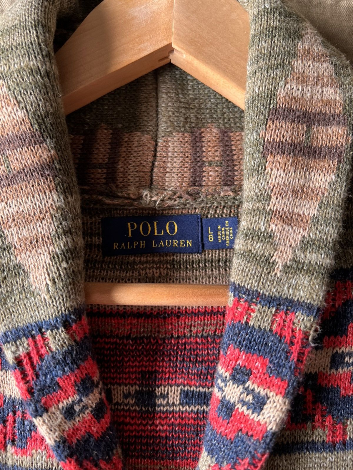 Polo Ralph Lauren Polo Ralph Lauren Shawl Collar Cardigan Size US L / EU 52-54 / 3 - 2 Thumbnail
