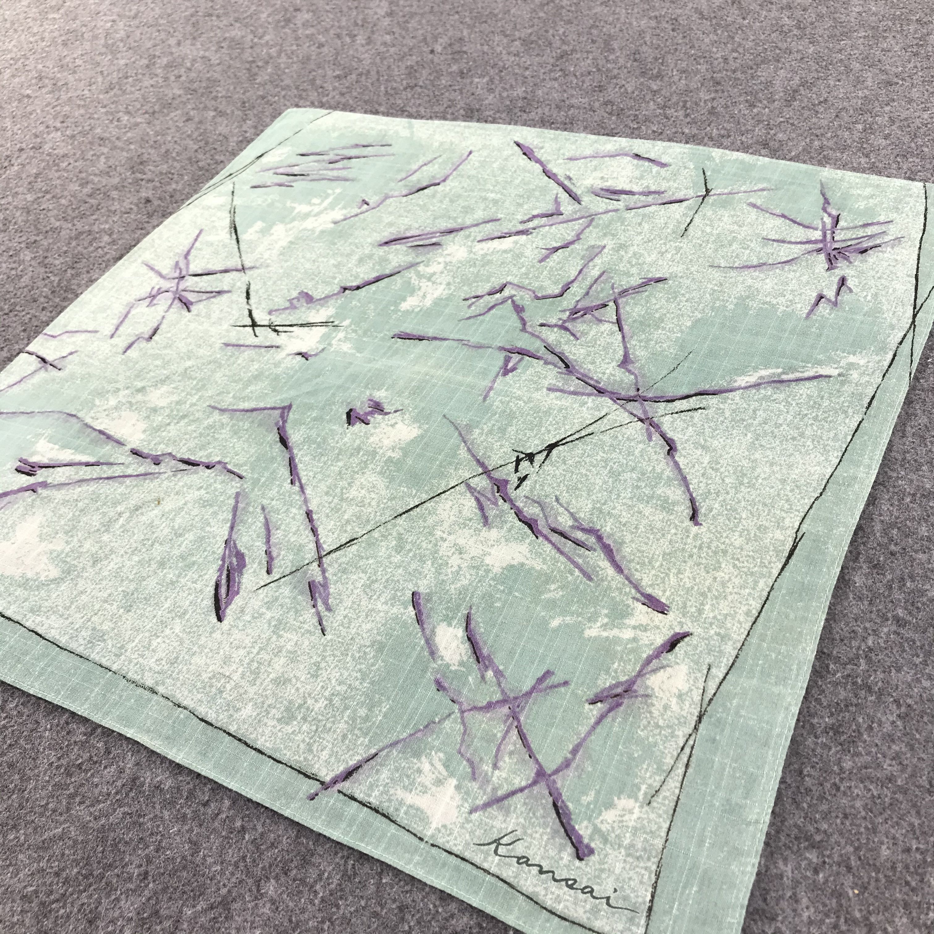 Kansai Yamamoto × Vintage Kansai Handkerchief Neckerchief Bandana H169 Size ONE SIZE - 5 Thumbnail