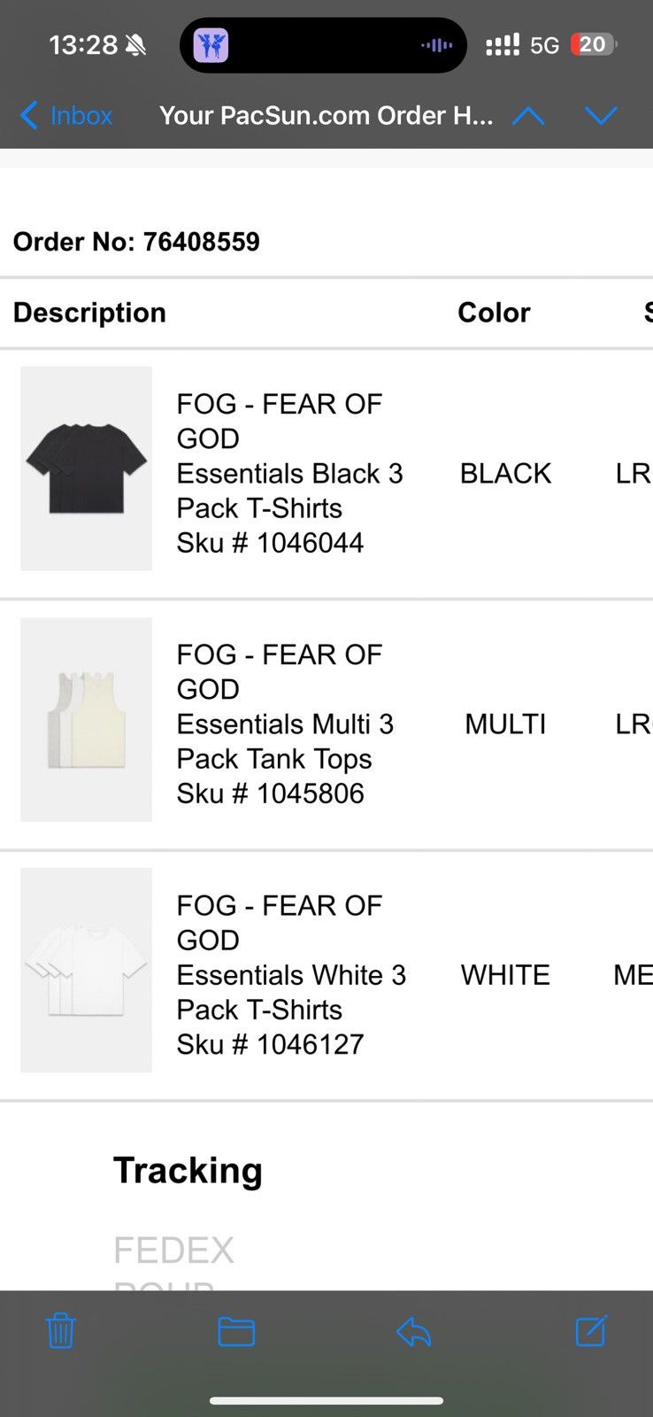 Essentials × Fear of God Fear of god essential three pack t shirts Size US M / EU 48-50 / 2 - 9 Thumbnail