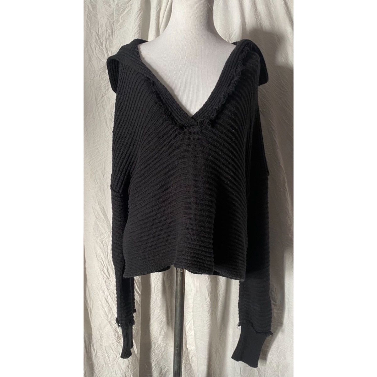 Free People Free People, Ribbed, Chunky Knit, Marlie Slouchy Sweater Size XS / US 0-2 / IT 36-38 - 14 Thumbnail