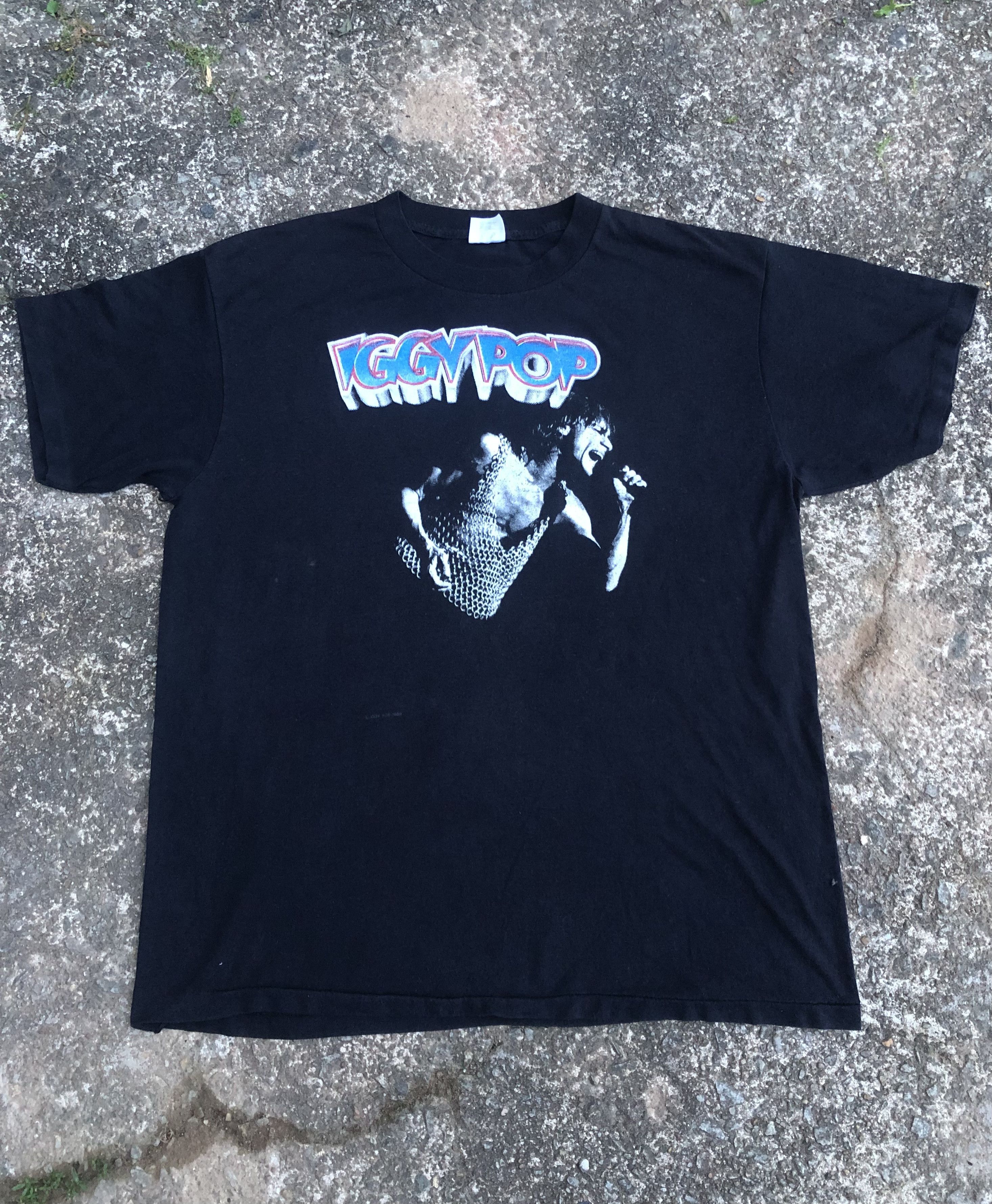 Band Tees 🔥Vintage 88' IGGY POP Raw Power Punk Band Rare T-Shirt Size US XL / EU 56 / 4 - 3 Thumbnail