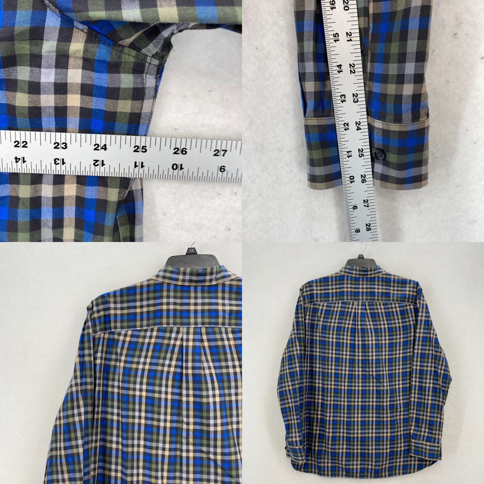 The North Face The North Face Long Sleeve Button Up Shirt Mens XL Blue Plaid Hiking Travel Camp Size US XL / EU 56 / 4 - 8 Thumbnail