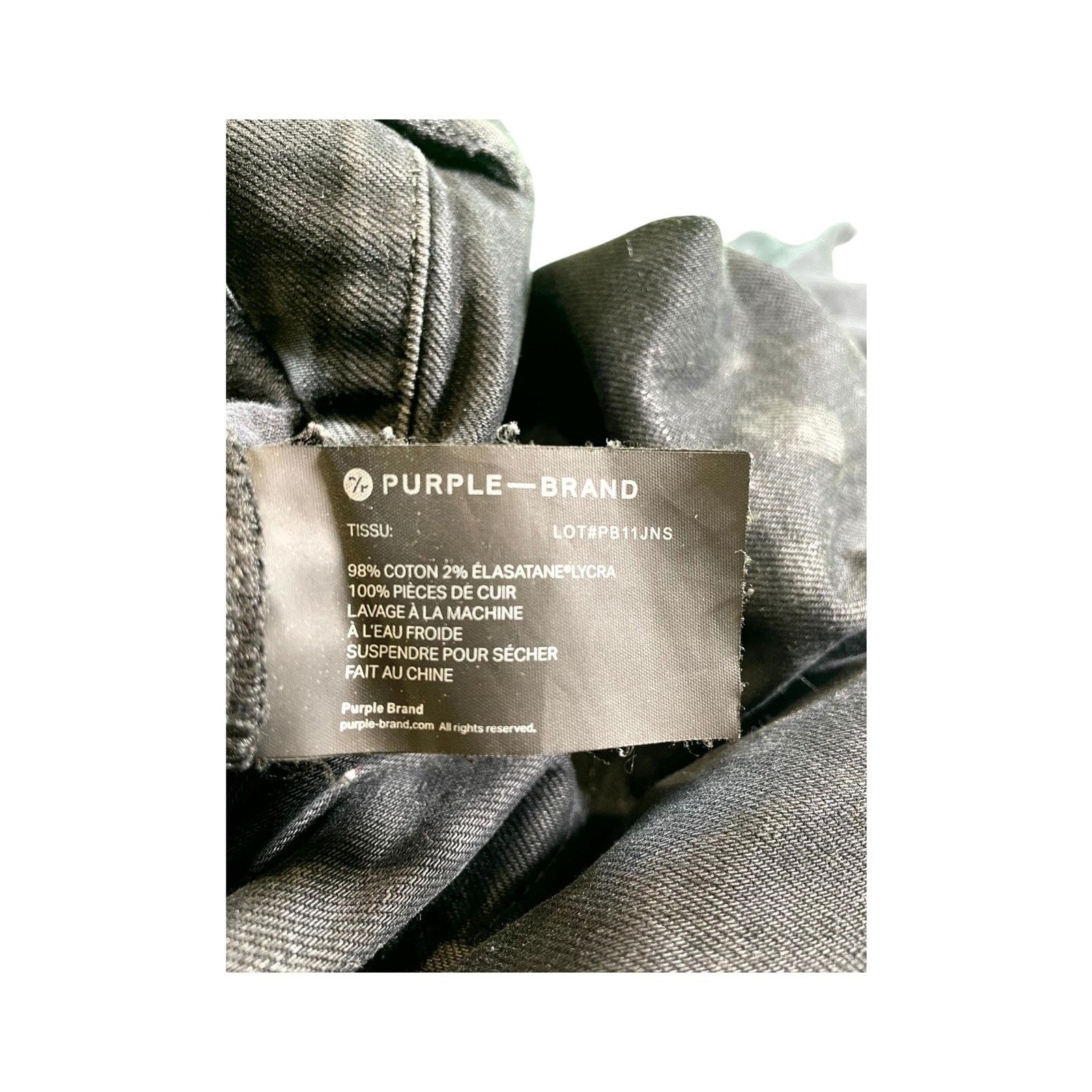 Purple Brand Purple Brand Ripped Black Wash Jeans Size US 32 / EU 48 - 9 Thumbnail