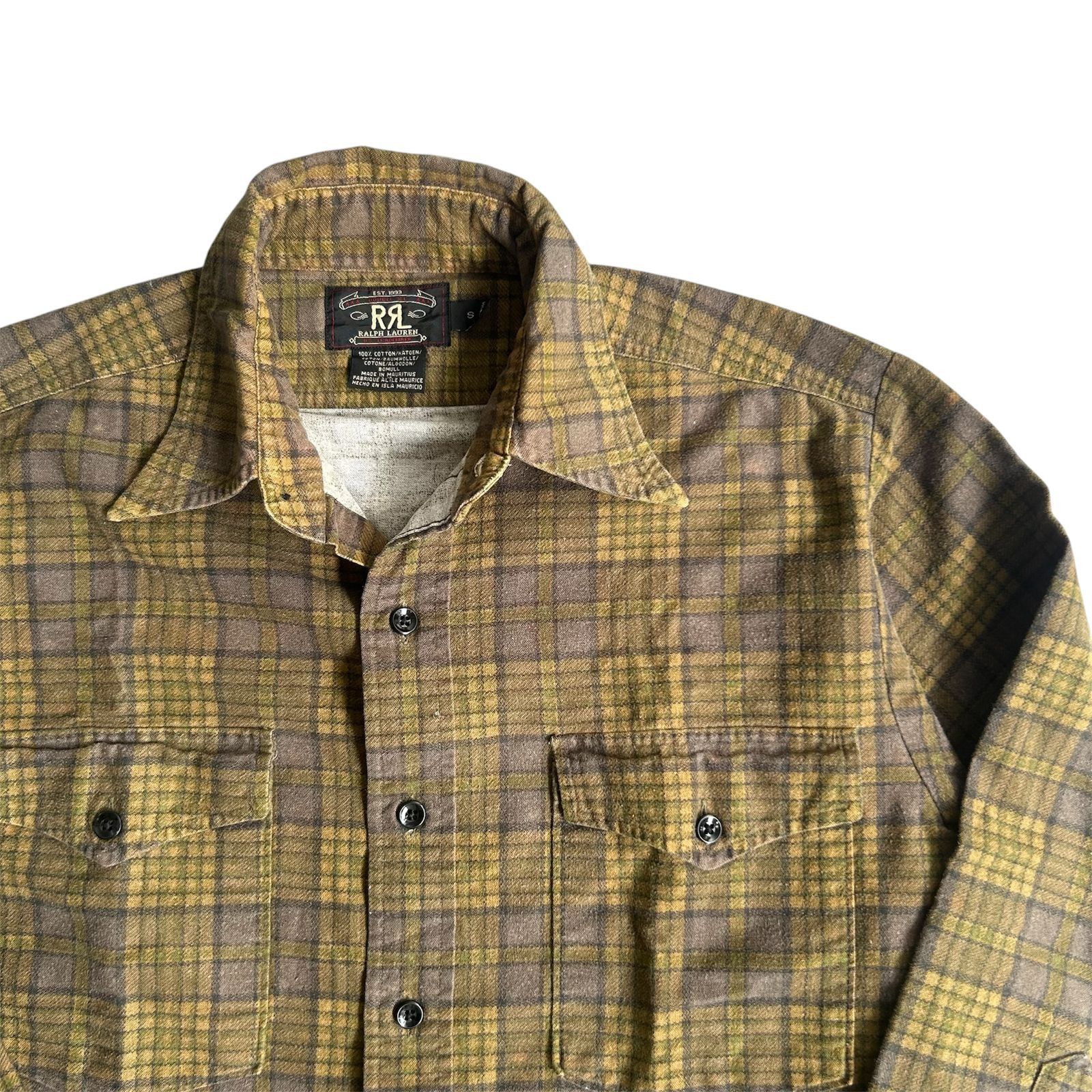 RRL Ralph Lauren Ralph Lauren RRL Double RL Psychedelic Plaid Tartan Faded Size US S / EU 44-46 / 1 - 2 Thumbnail