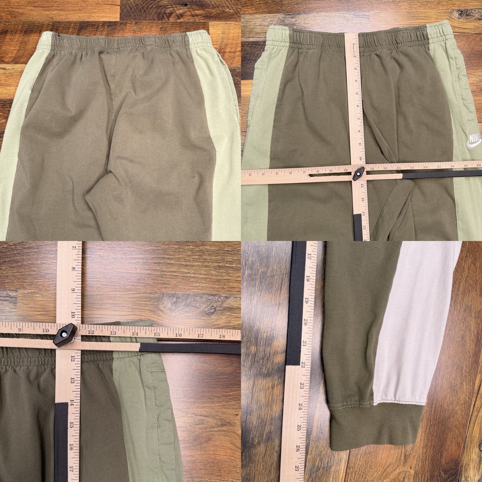 Nike Nike Jogger Sweatpants Mens Large Green Cotton Size US 33 - 8 Thumbnail