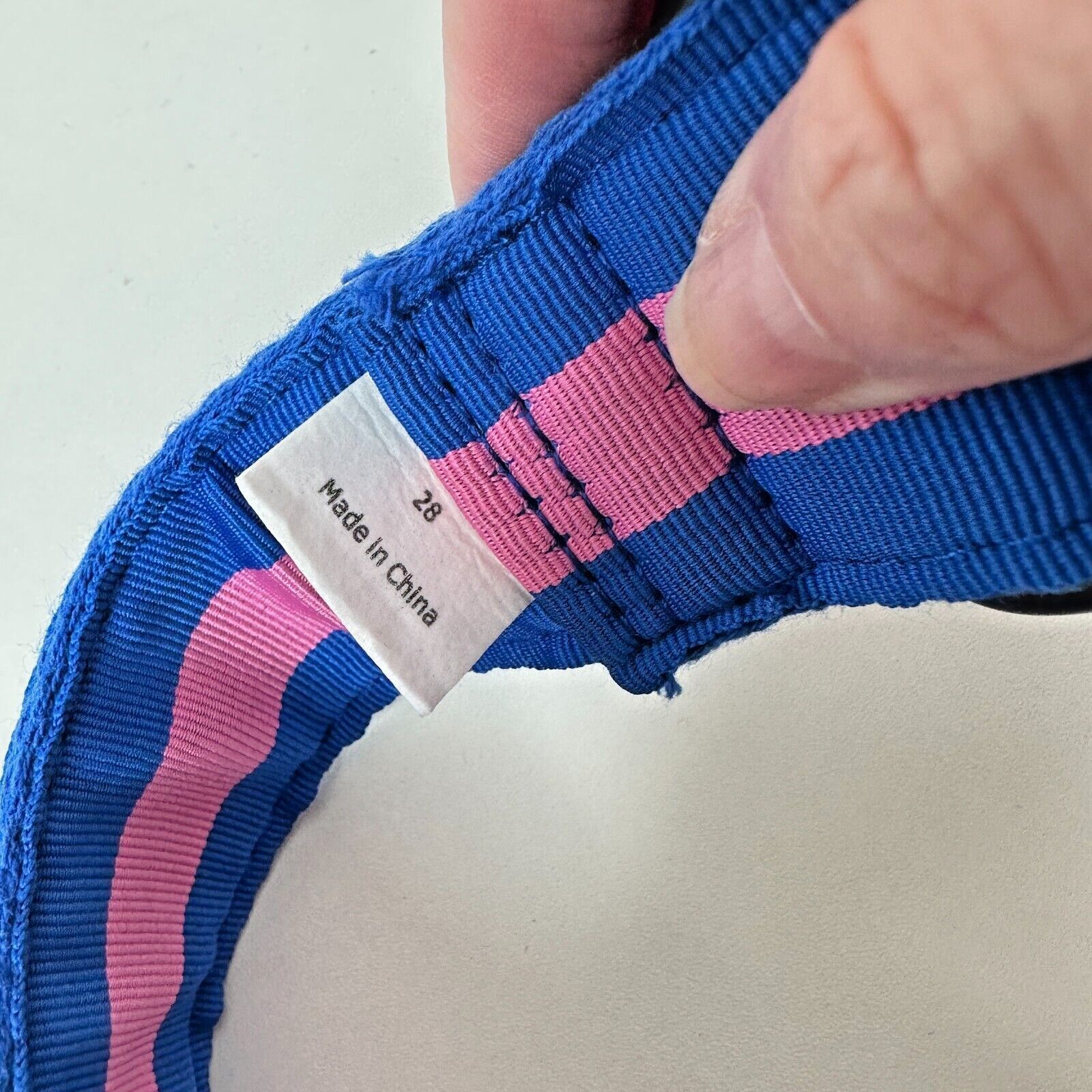 Abercrombie & Fitch Abercrombie & Fitch Pink & Blue Stripe Canvas Belt Strap 28 Size ONE SIZE - 4 Thumbnail