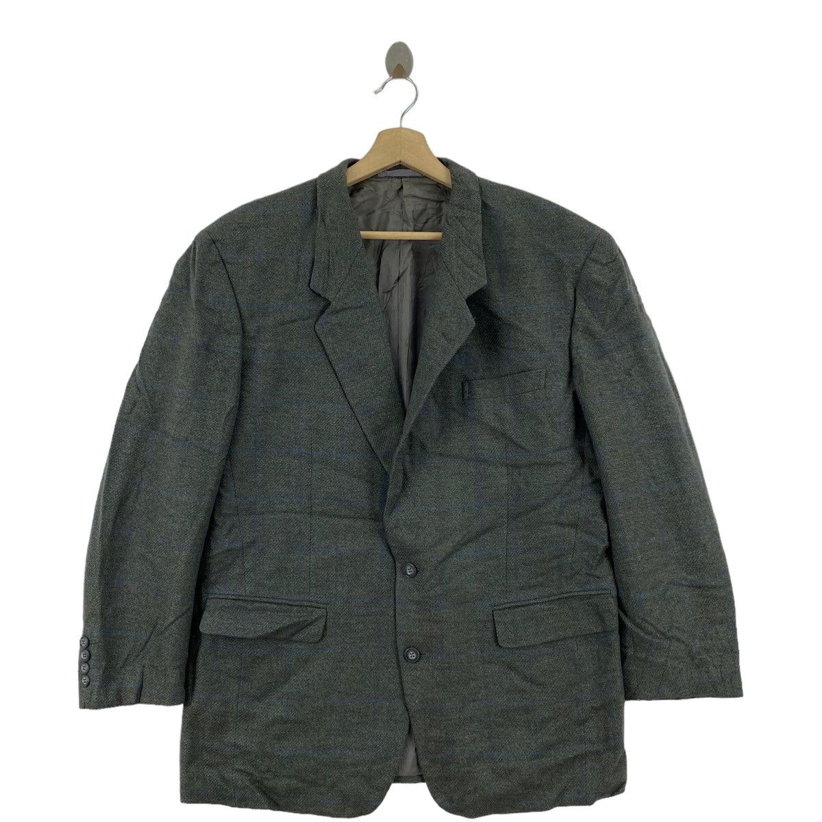 Christian Dior Monsieur Vintage CHRISTIAN DIOR MONSIEUR Plain Grey Blazer Coat Size US L / EU 52-54 / 3 - 1 Thumbnail