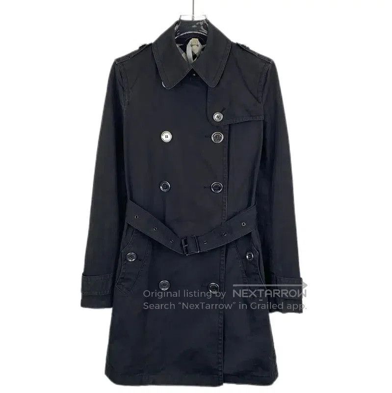 Burberry Burberry Women's Black Cotton Trench Coat. Size XS / US 0-2 / IT 36-38 - 1 Thumbnail