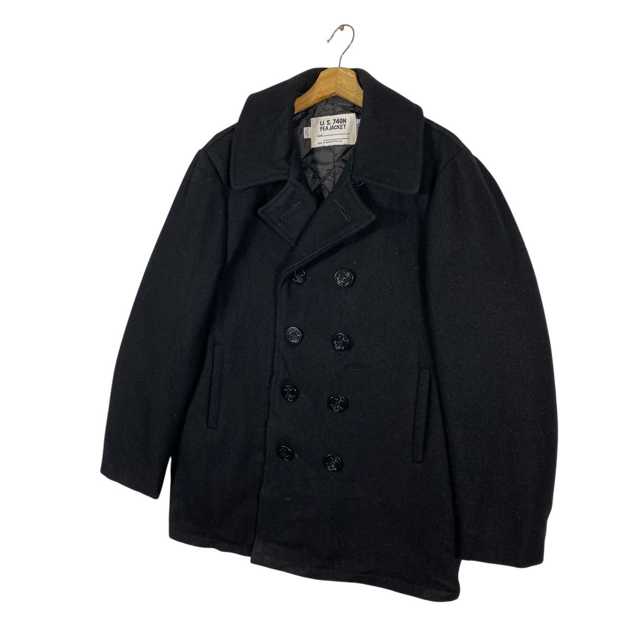 Schott Vintage Schott U.S 740N Peacoat Wool Button Jacket Size US M / EU 48-50 / 2 - 2 Thumbnail
