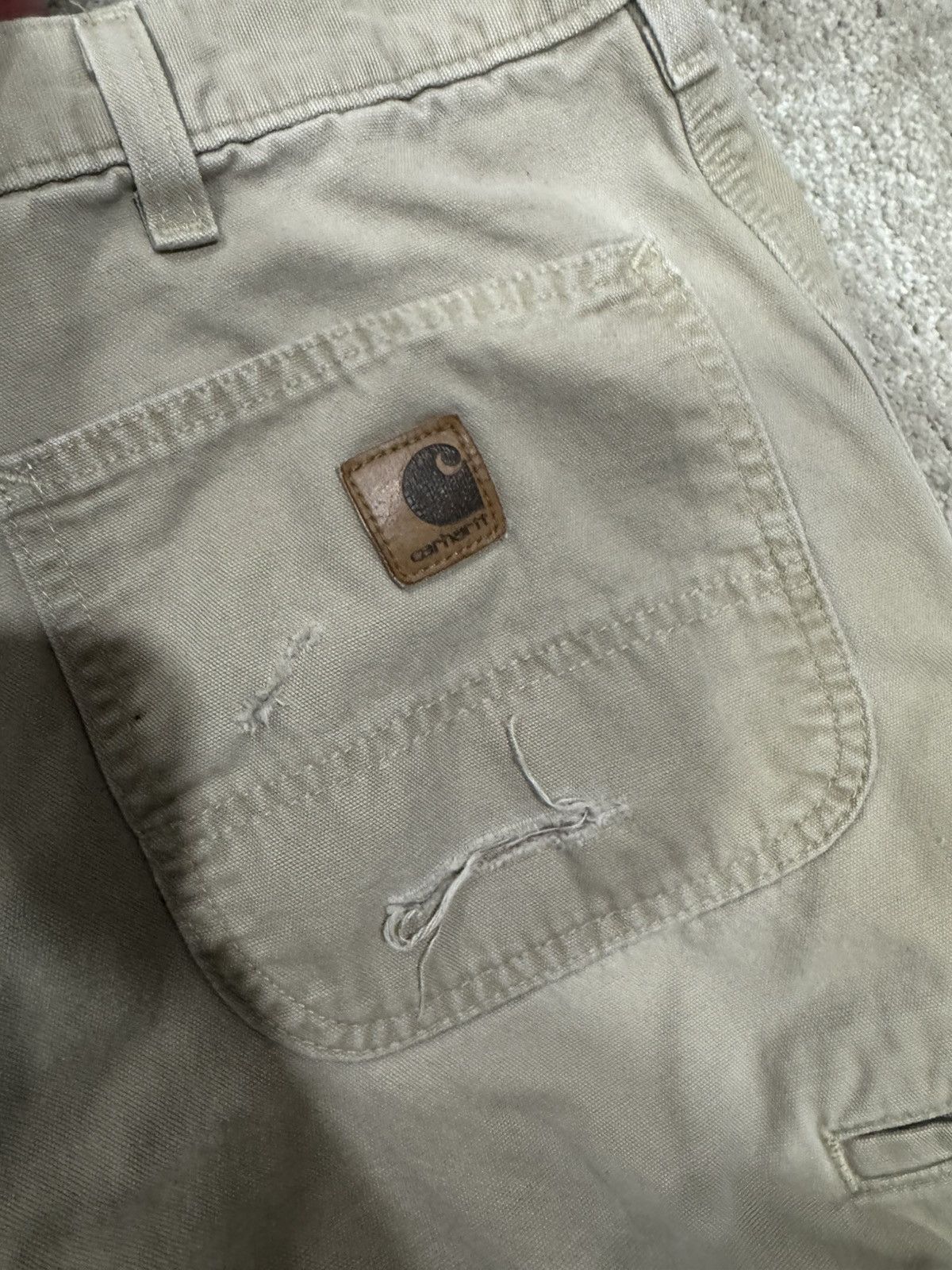 Carhartt Vintage Carrhart Khaki Work Pants Size US 34 / EU 50 - 2 Thumbnail