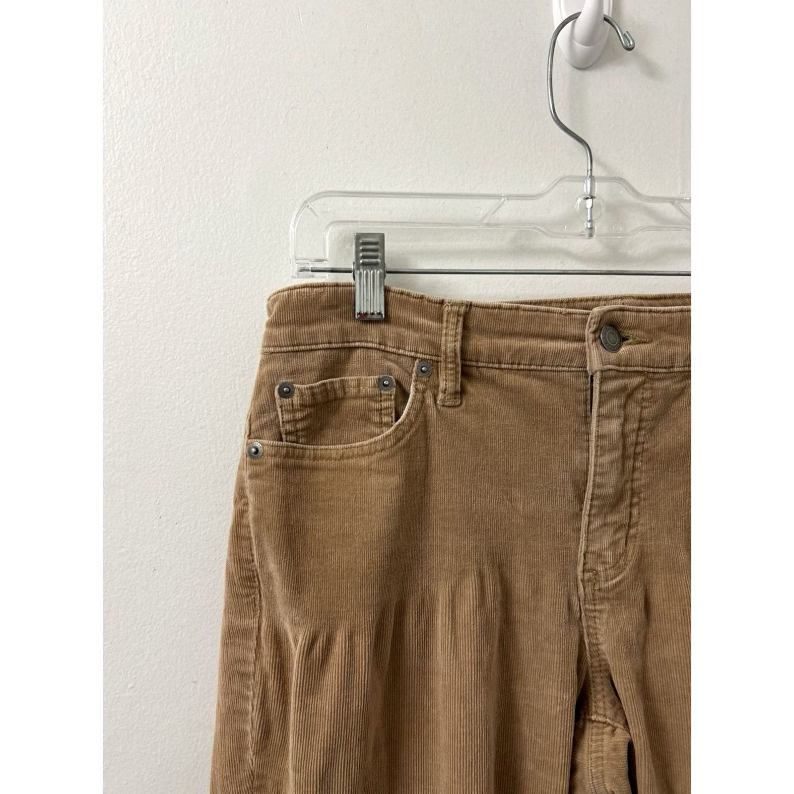 Ralph Lauren Lauren Ralph Lauren Corduroy Pants Womens 8 Brown Straight Slim Chino 32x27 Premier YKK Button Zipper Pocket(s) Machine Washable Vintage No Size 30" / US 8 / IT 44 - 4 Thumbnail