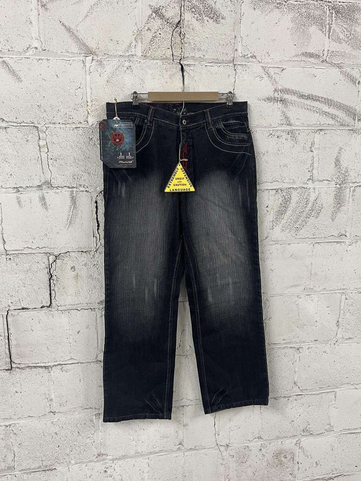 Southpole Y2k southpole style baggy fit wide leg faded denim opium Size US 38 / EU 54 - 7 Thumbnail