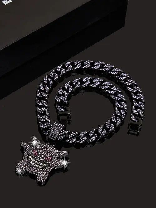 Jewelry Yoshimi x Kubo Pokemon Purple Ice Cuban Necklace Size ONE SIZE - 3 Thumbnail