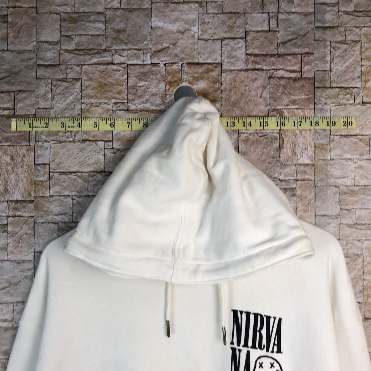 Nirvana Gu X Nirvana White Hoodie sweatshirt #A555 Size US M / EU 48-50 / 2 - 4 Thumbnail