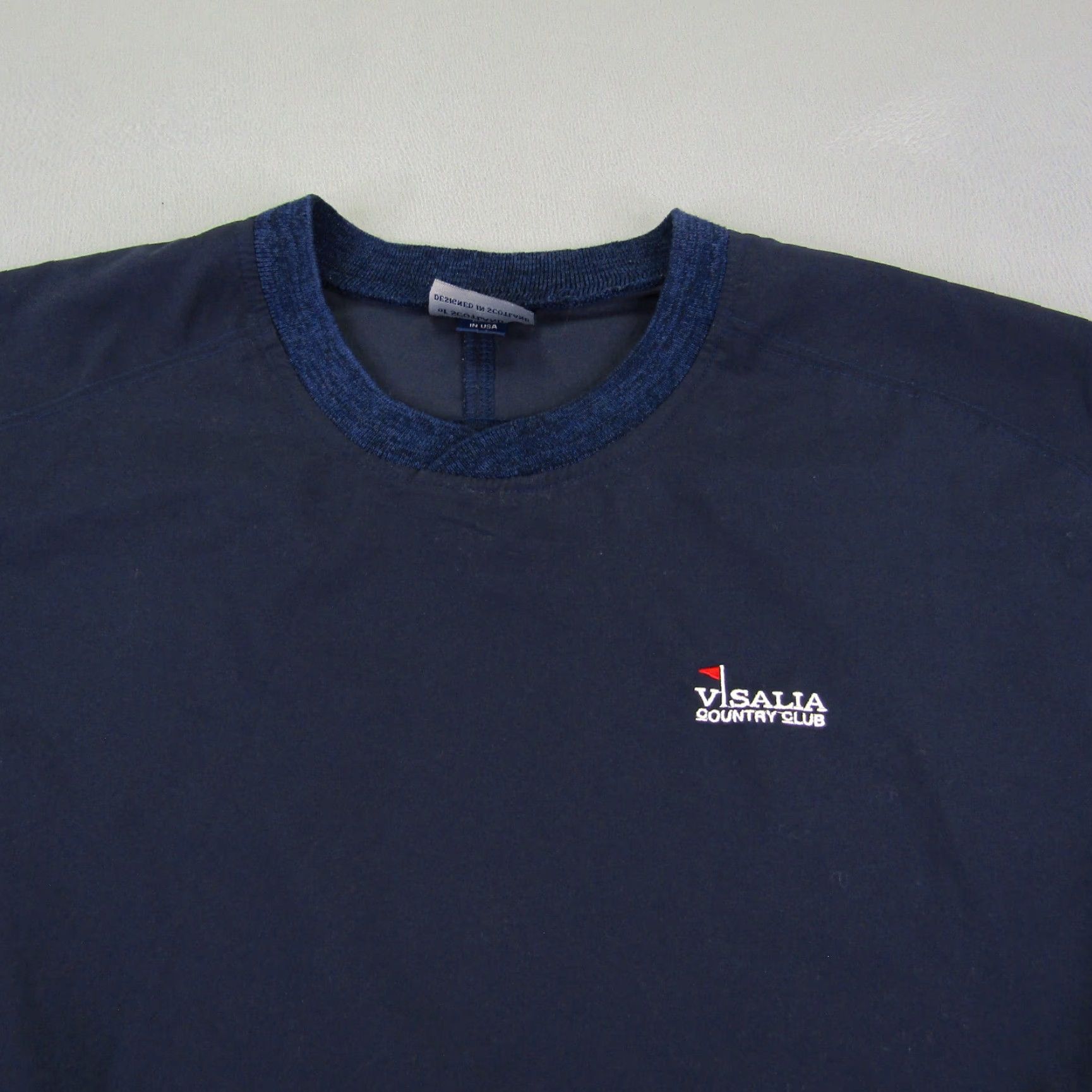 Vintage Sunderland Of Scotland Windbreaker Jacket Mens M Blue Golf Windbreaker Pockets Logo Casual Outdoor Sports Size US 31 - 2 Thumbnail