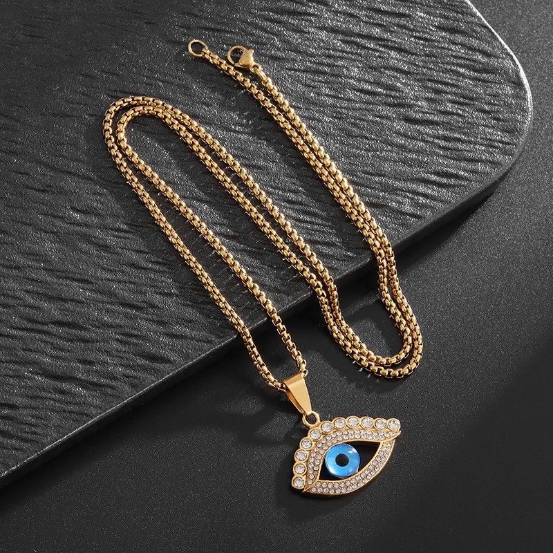 Jewelry Creative Turkish Evil Eye God's Eye Necklace Size ONE SIZE - 2 Thumbnail