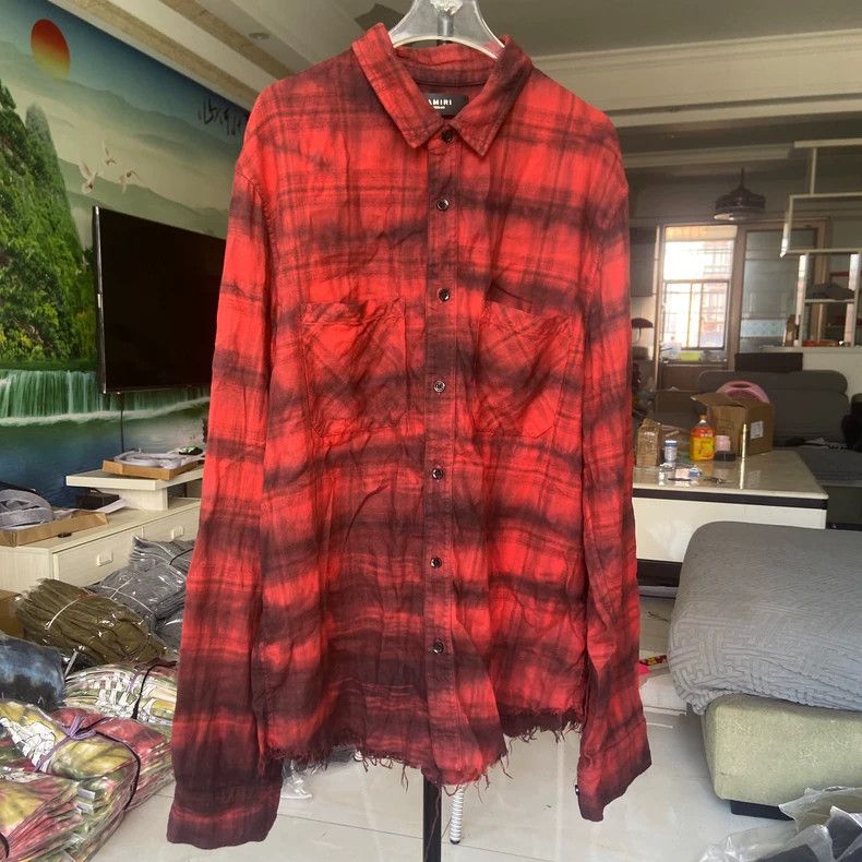 Amiri Amiri 18AW Cloud Plaid Shirt Size US M / EU 48-50 / 2 - 1 Thumbnail