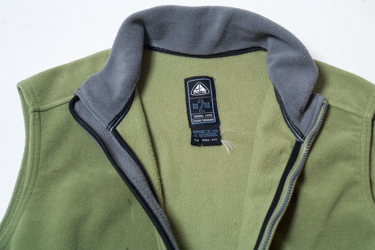 Nike ACG Nike ACG Muted Green Fleece Vest Size L / US 10 / IT 46 - 5 Thumbnail