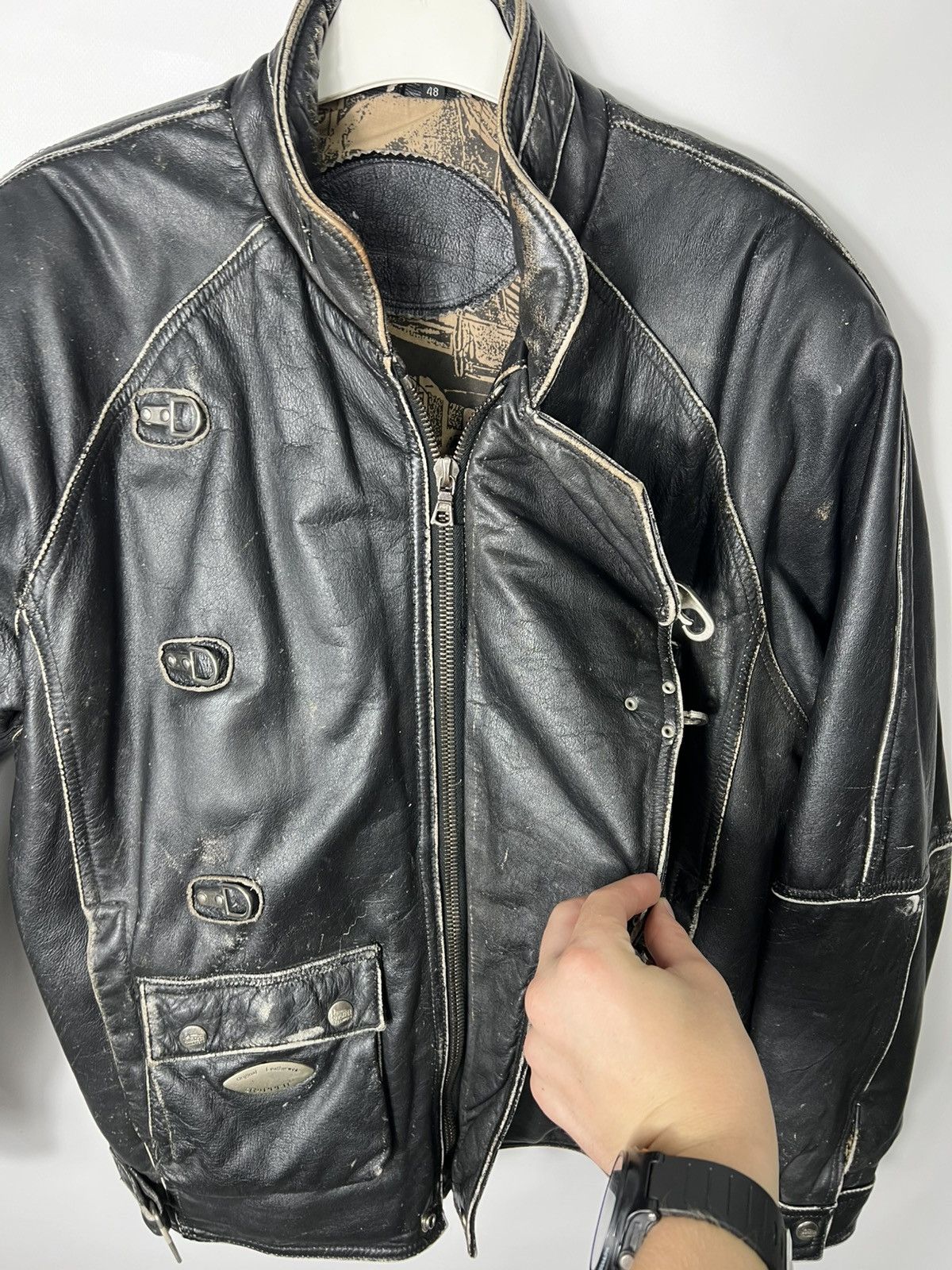 Indian Motorcycle Vintage very rare Indian Motorcycles Trapper Leather Jacket Size US M / EU 48-50 / 2 - 16 Thumbnail