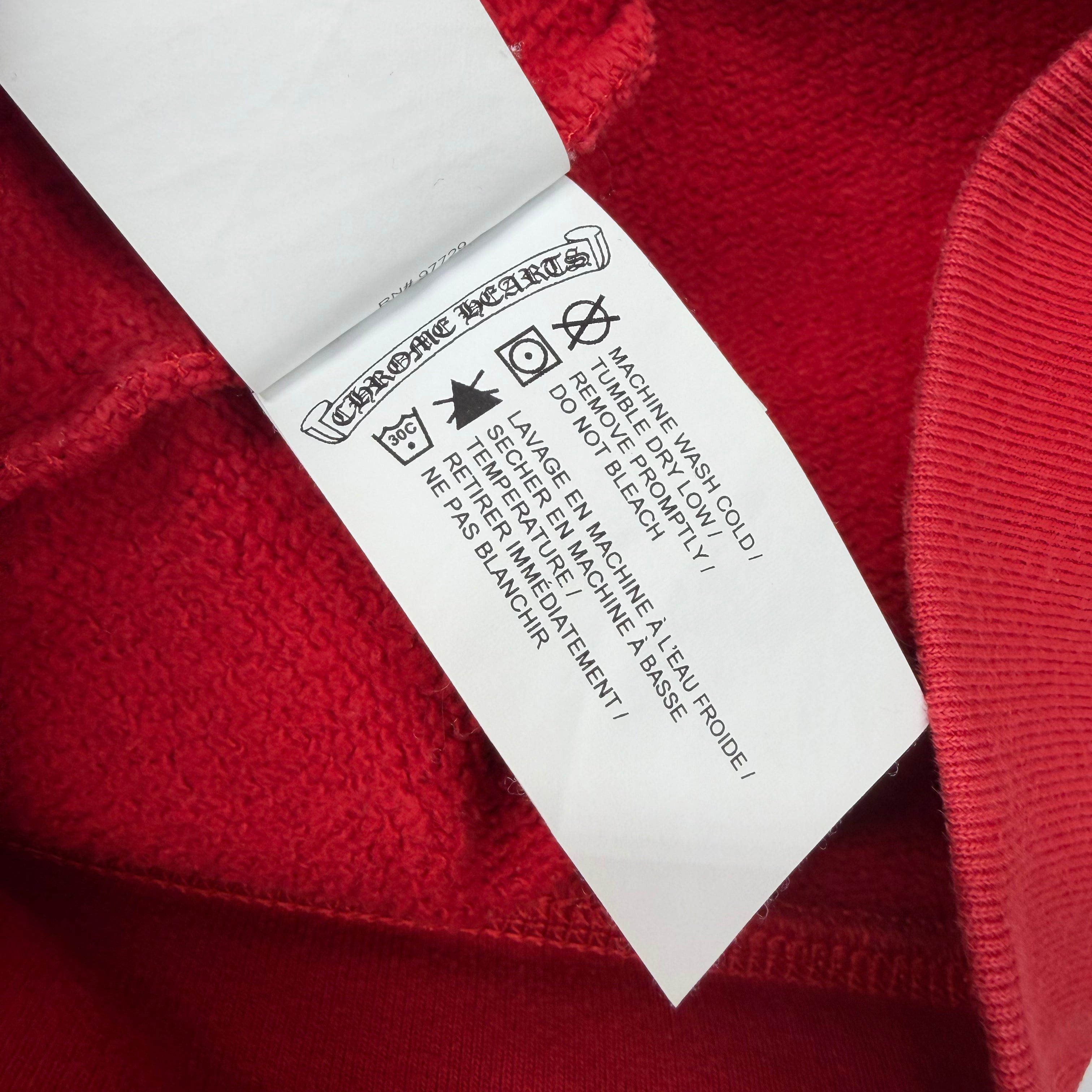 Chrome Hearts Chrome Hearts King Taco Triple Cross Red Crewneck M Size US M / EU 48-50 / 2 - 7 Thumbnail